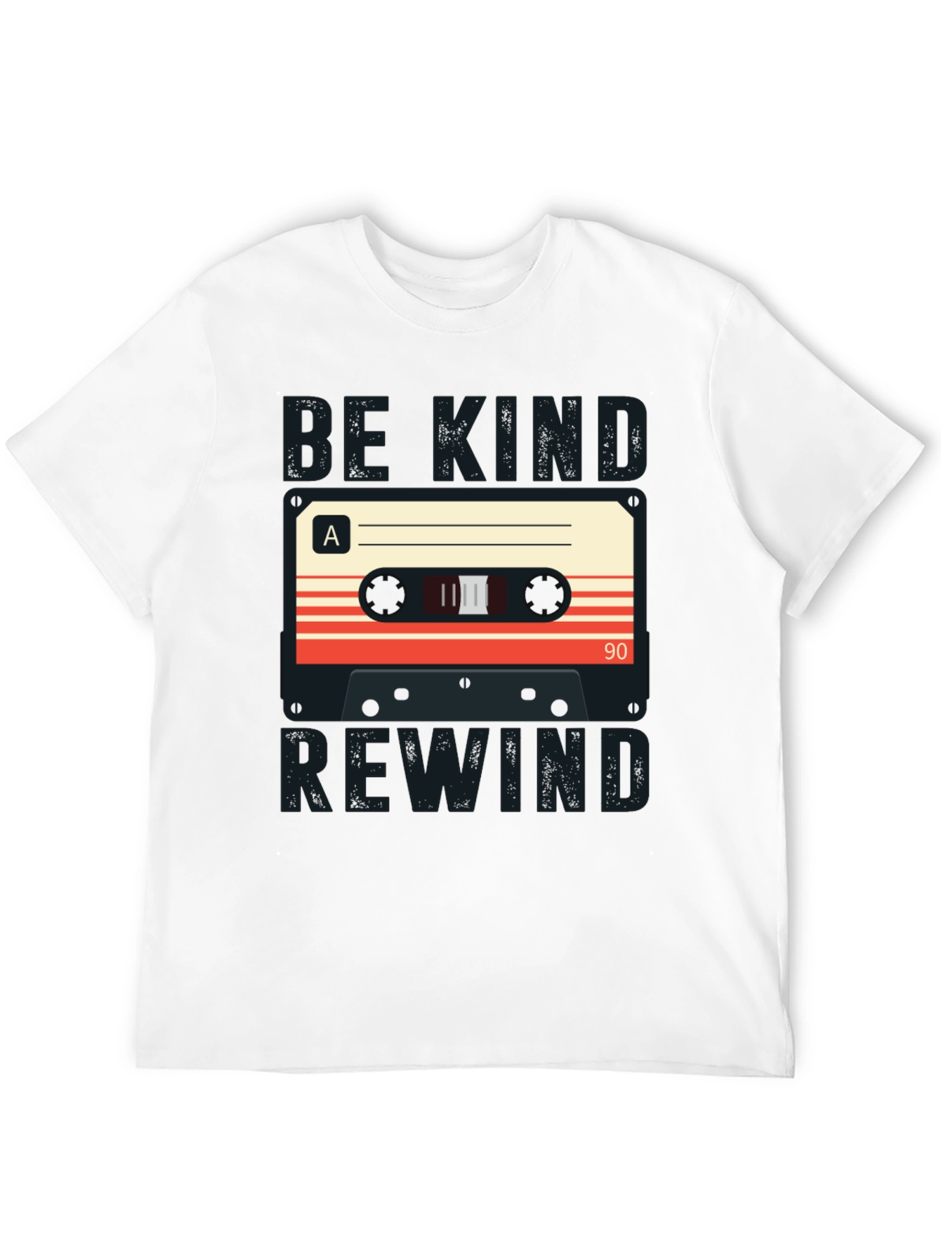 Black Be Kind Rewind Cassette Tape Graphic T-Shirt view 12