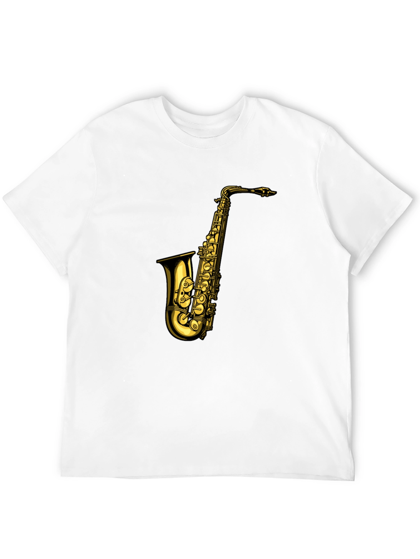 Black Saxophone Graphic T-Shirt - Black view 12