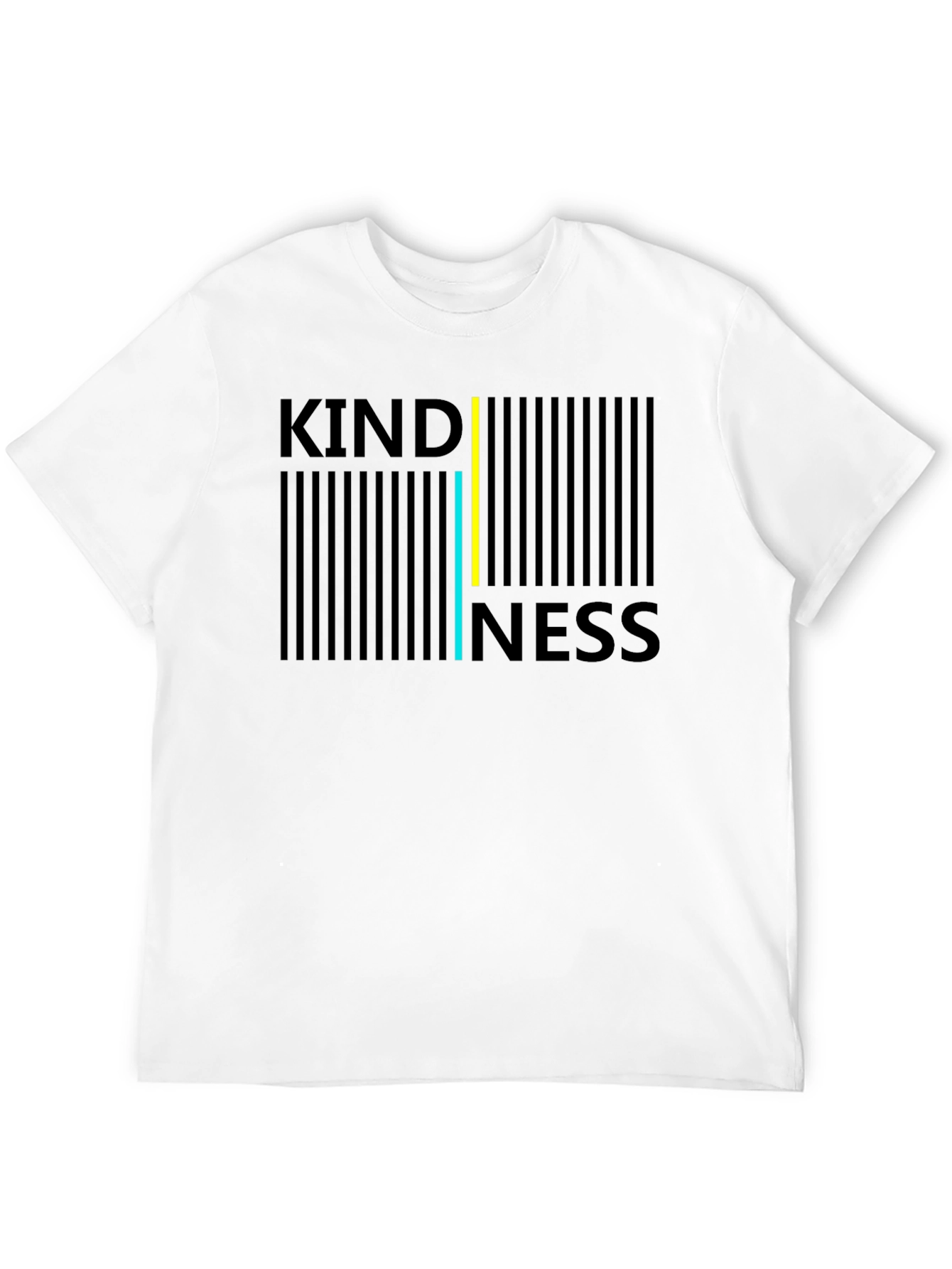 Black Kindness Barcode T-Shirt view 12