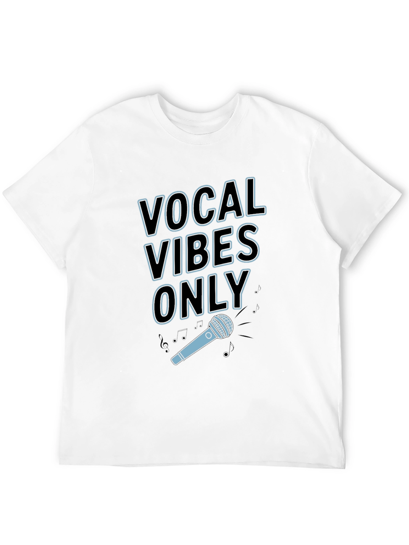 Black Vocal Vibes Only Graphic T-Shirt - Black view 12