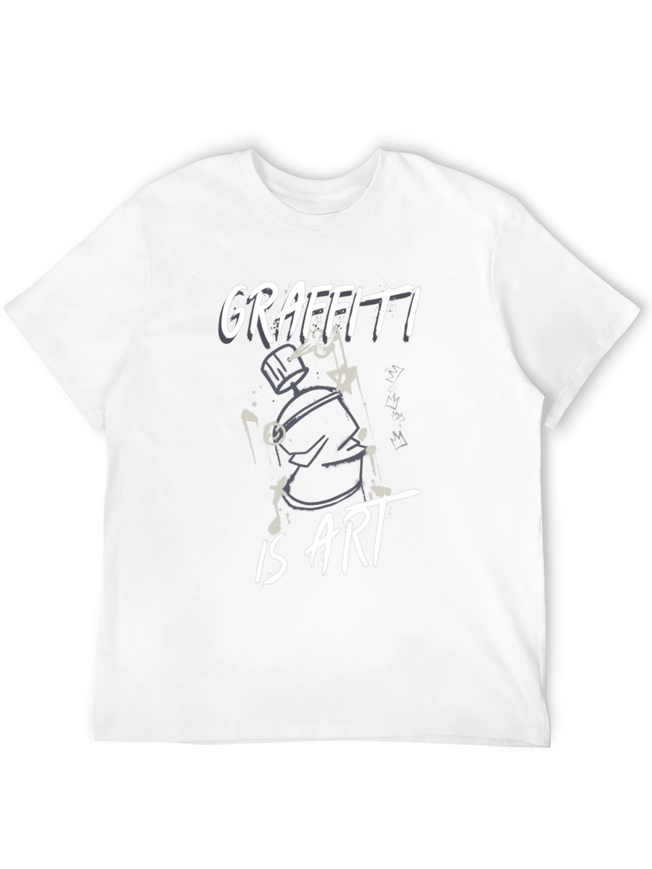 Black Graffiti Is Art Black T-Shirt view 12