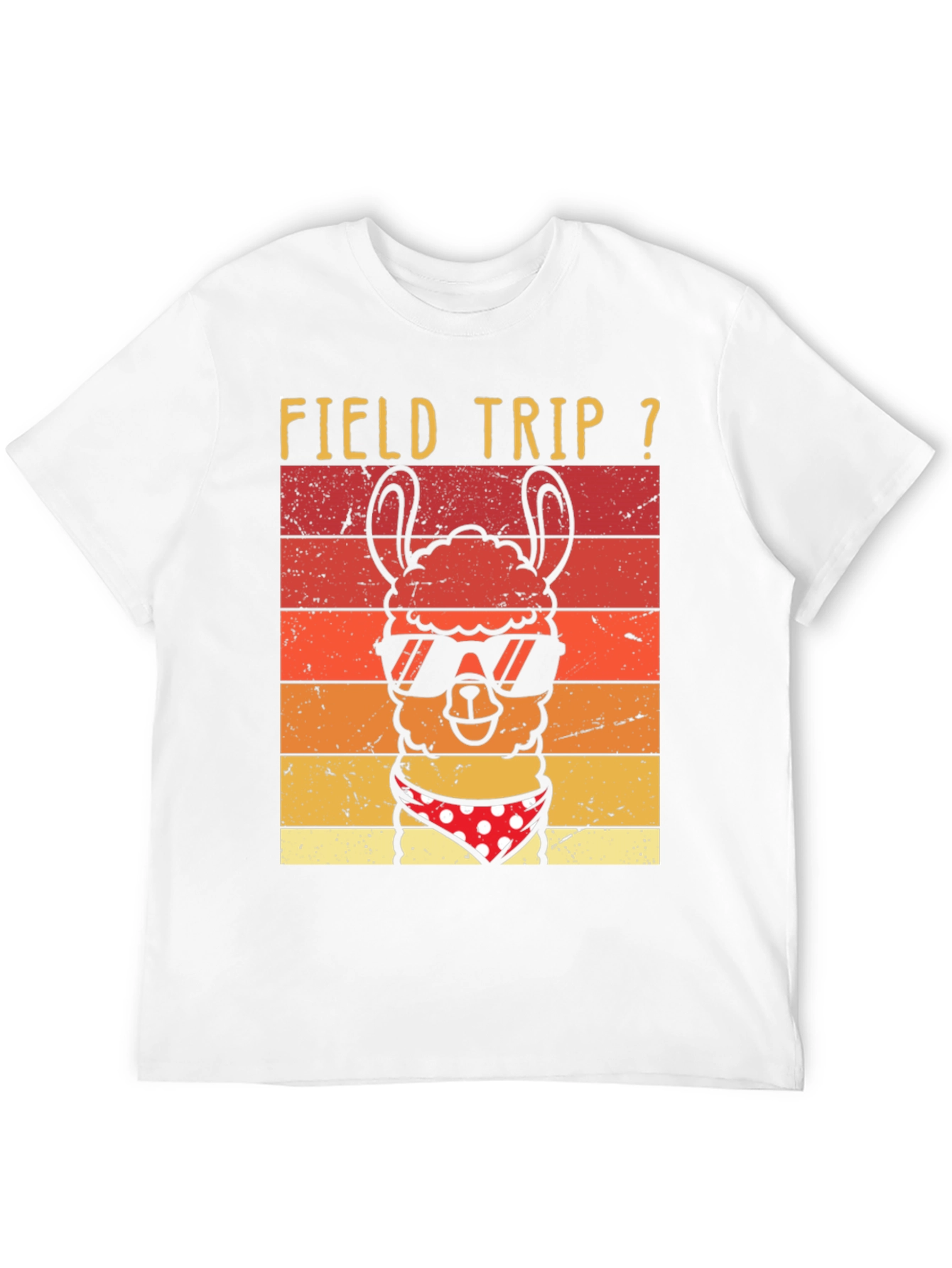 Black Field Trip Llama T-Shirt view 12