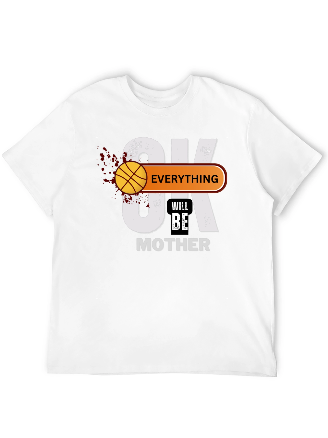 Black Basketball Mother's Day Graphic T-Shirt view 12