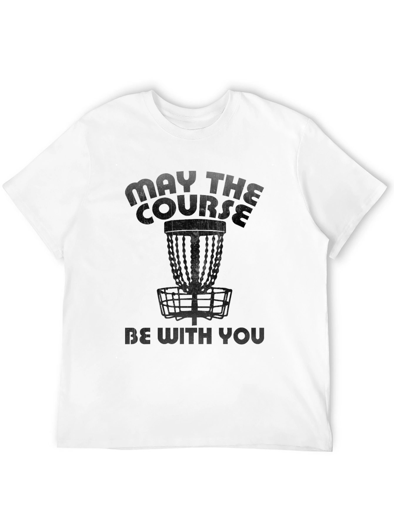 Black May The Course Be With You - Disc Golf T-Shirt view 12