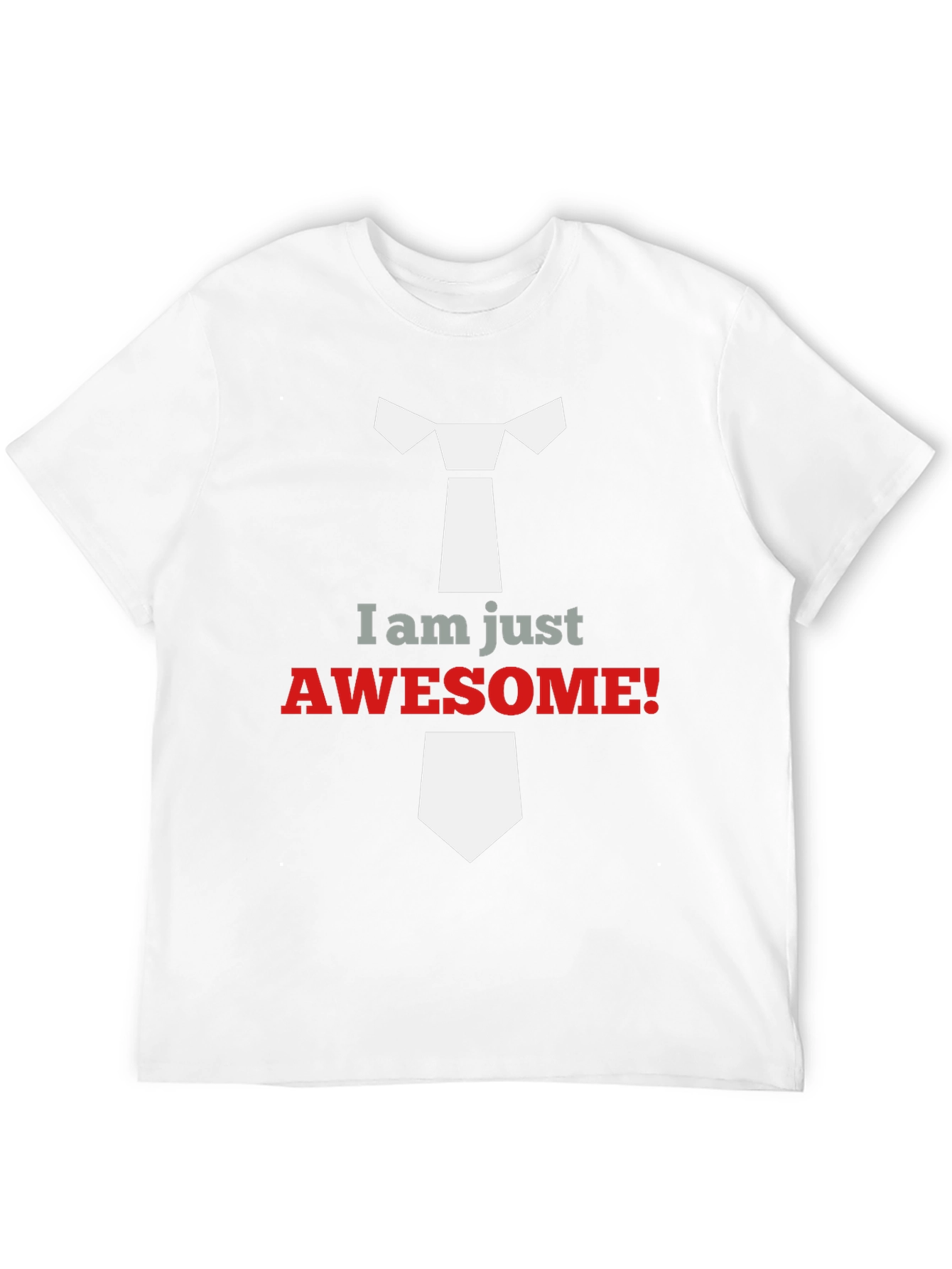 Black Awesome Tie Graphic T-Shirt view 12