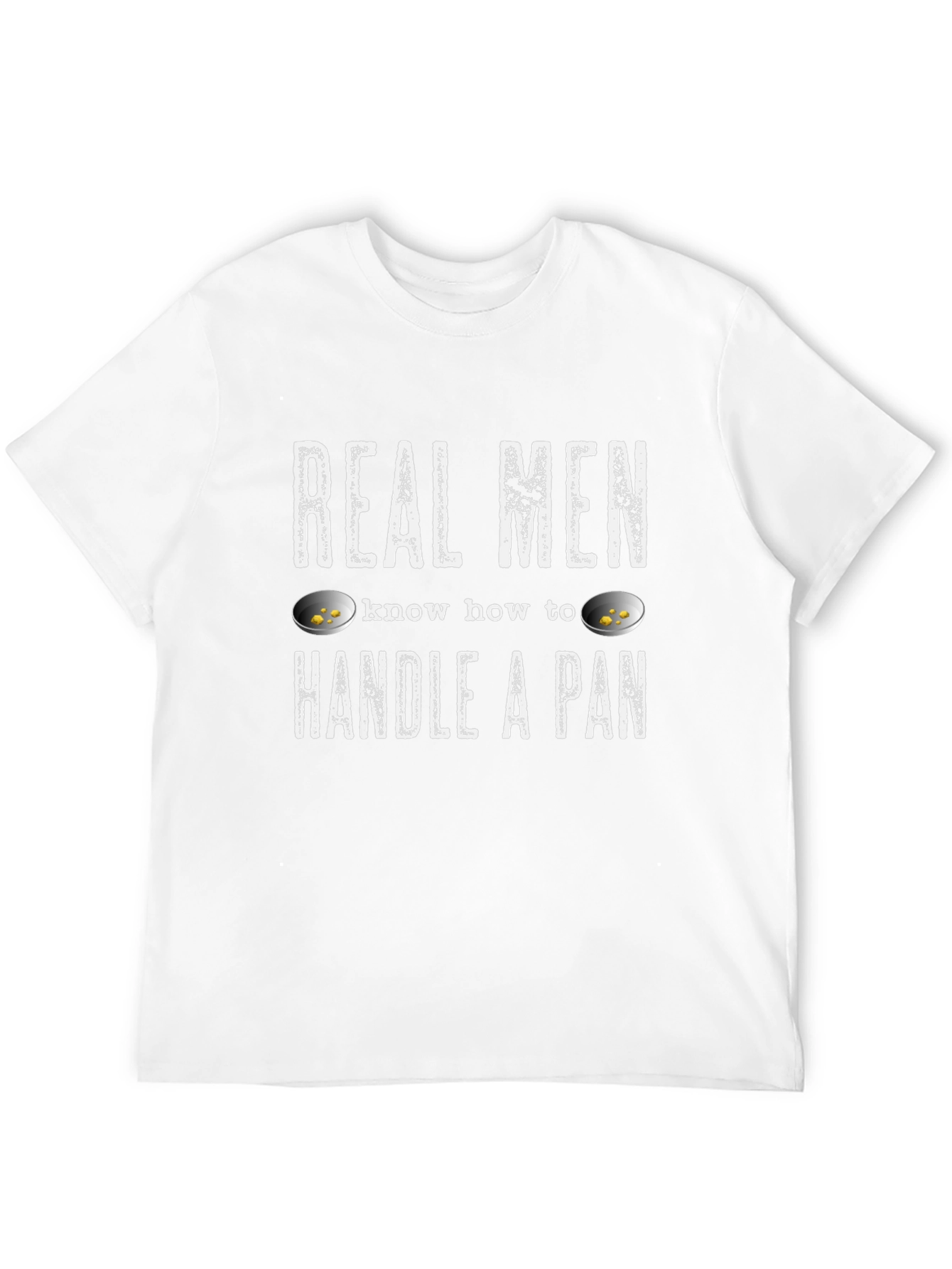 Black Real Men Handle a Pan T-Shirt - Gold Panning view 12