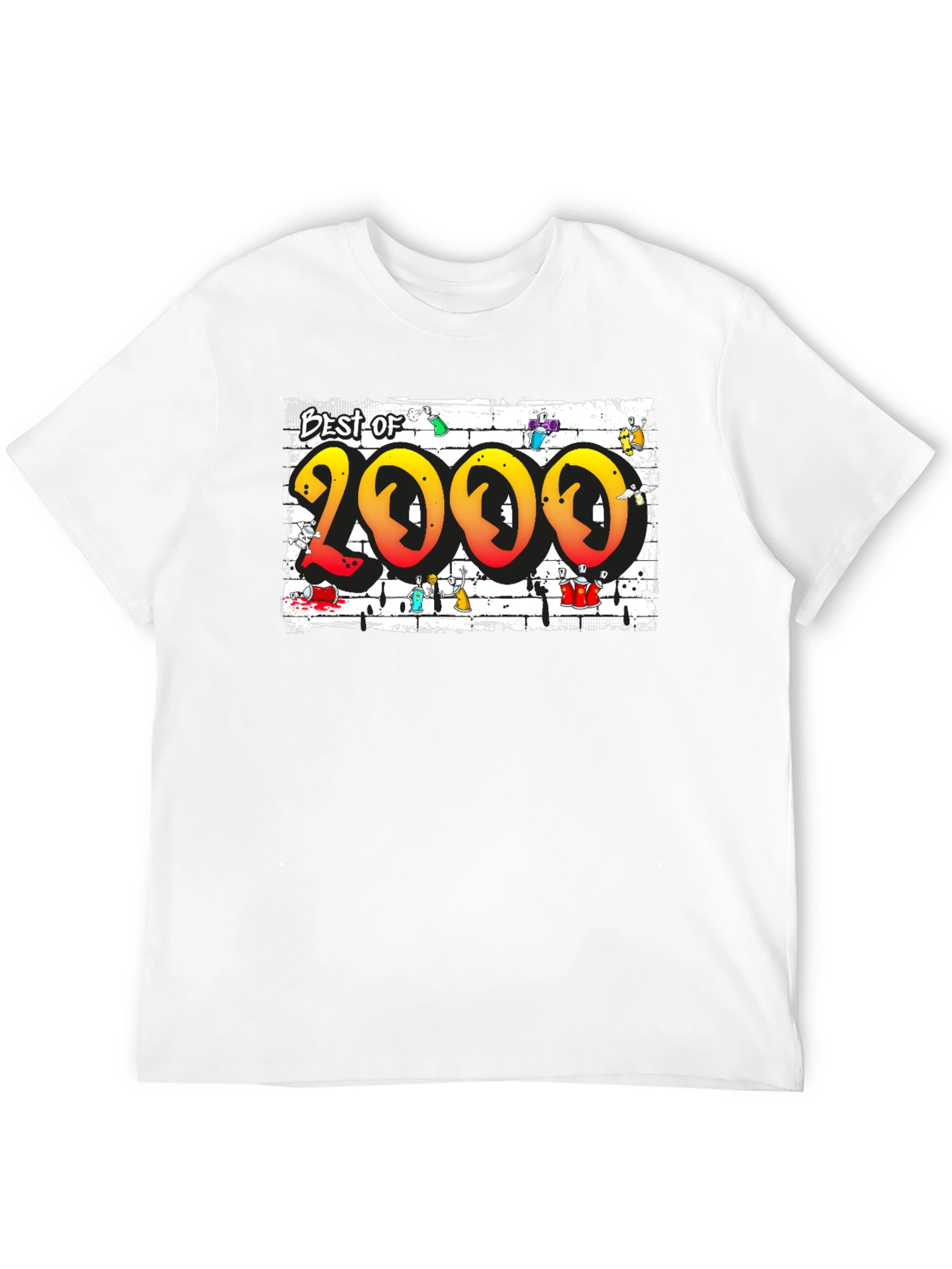 Black Best of 2000 Graffiti T-Shirt view 12
