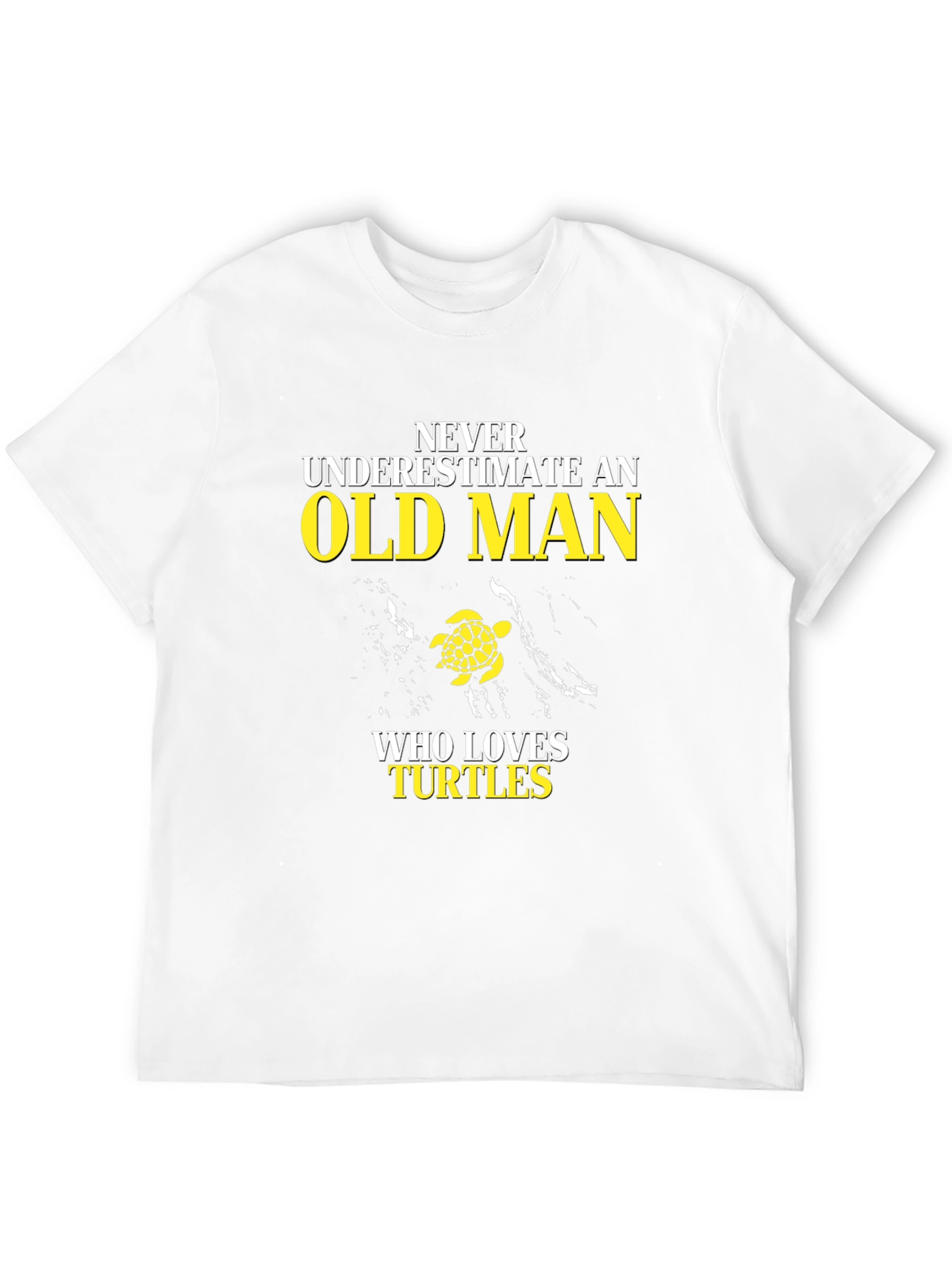 Black Never Underestimate an Old Man Turtle Lover T-Shirt view 12