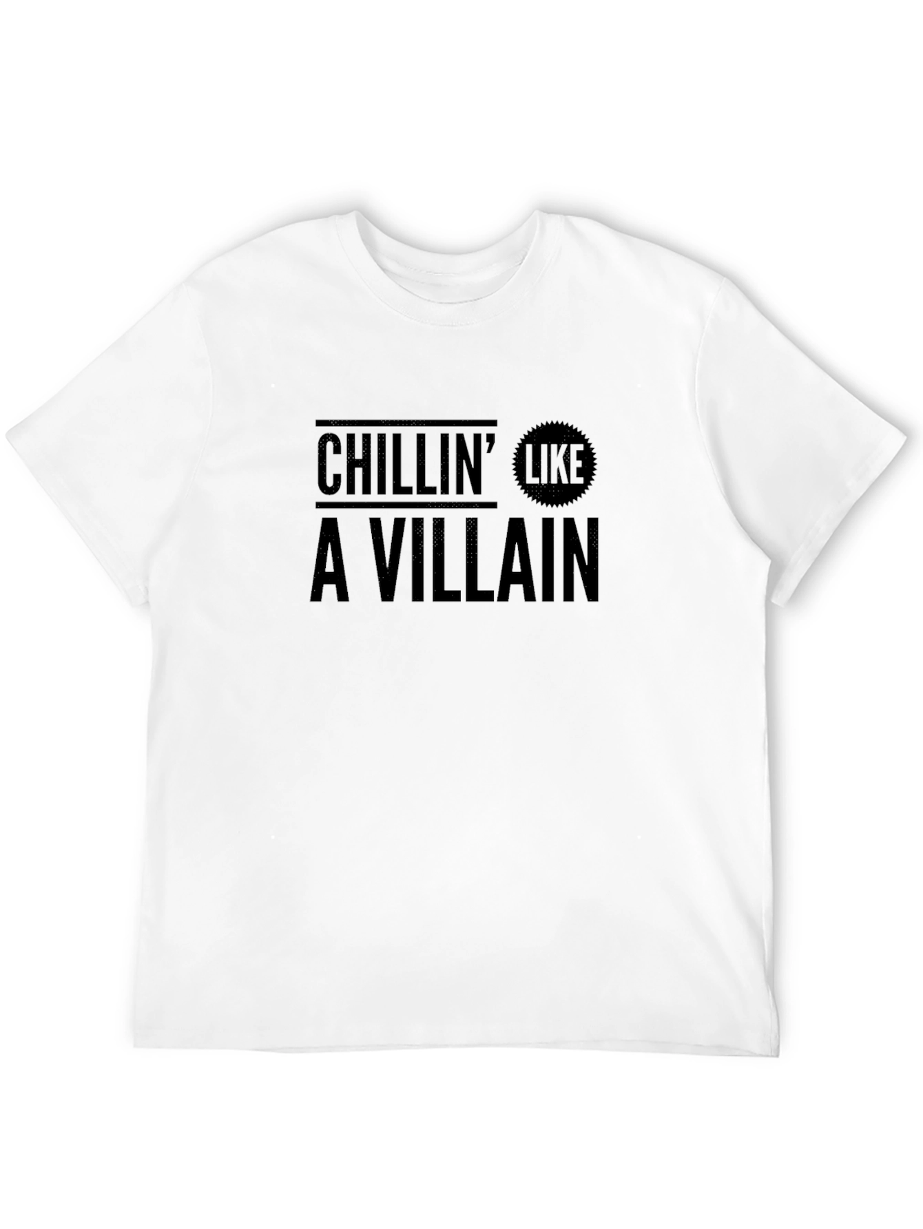 Black Chillin' Like A Villain Graphic Tee view 12
