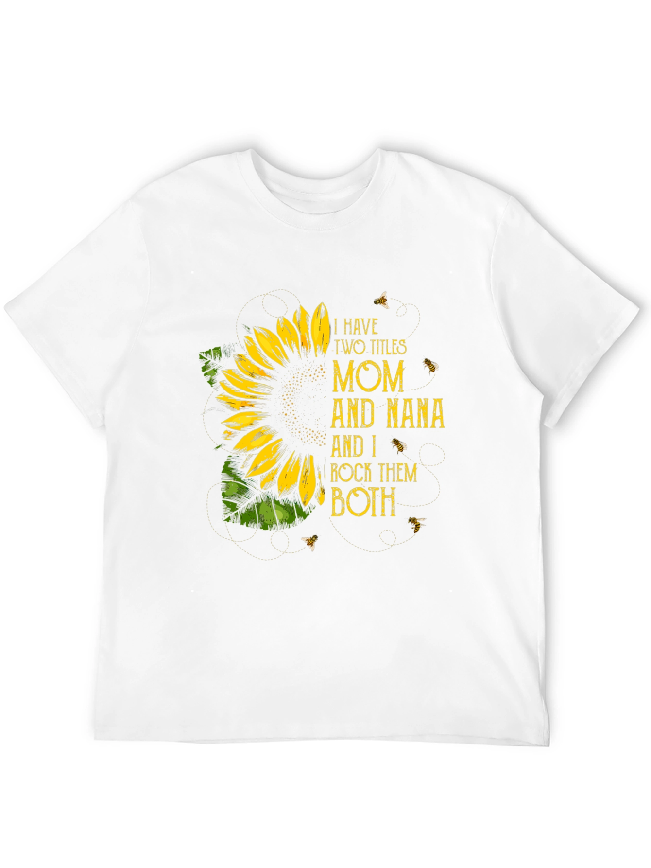 Black Mom and Nana Sunflower Graphic Tee view 12