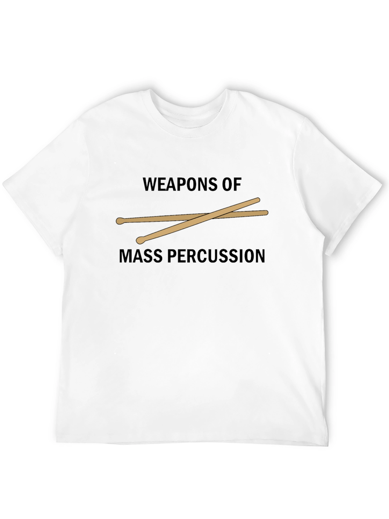 Black Weapons of Mass Percussion Black T-Shirt view 12