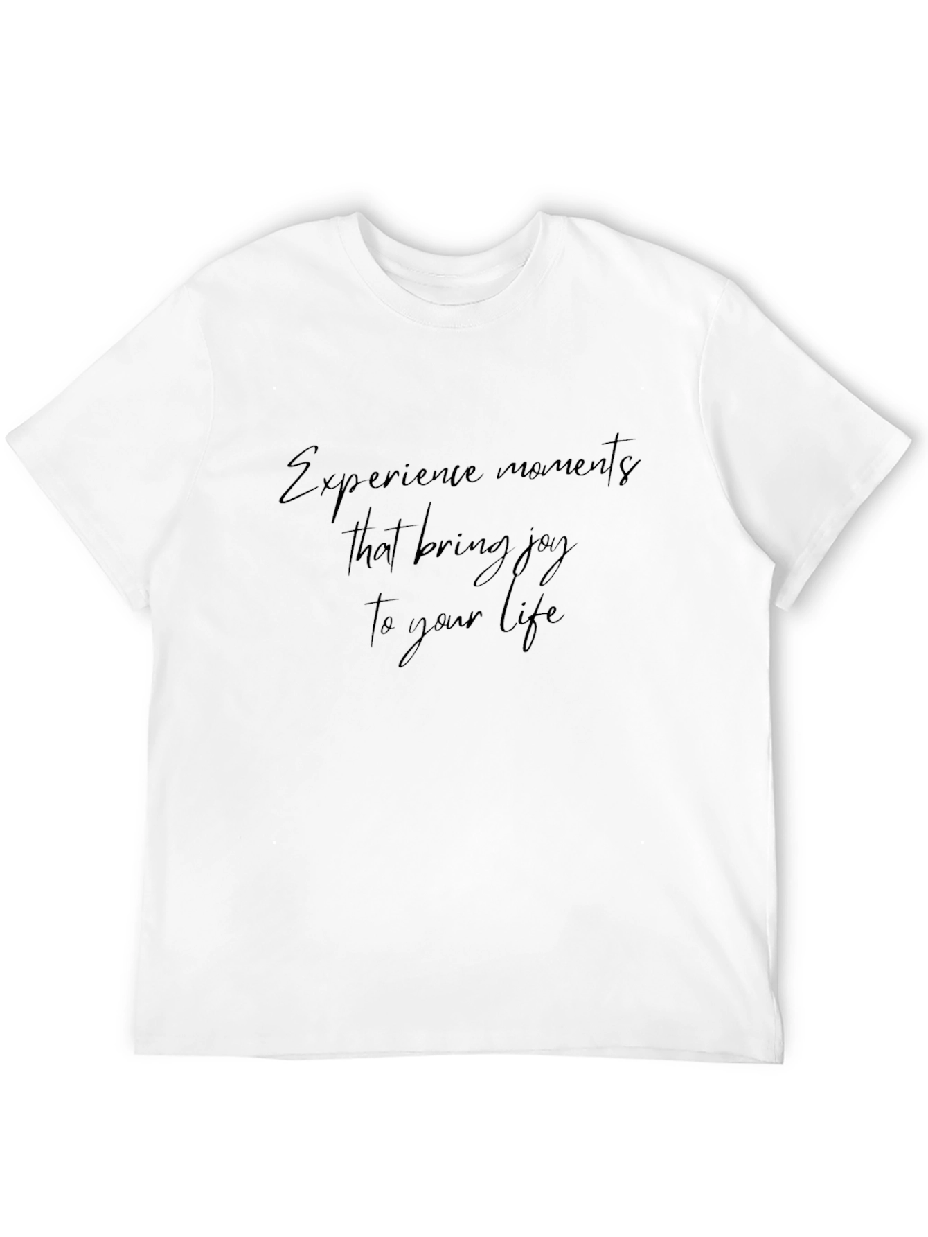 Black Joyful Moments Graphic Tee - Soft Cotton Blend view 12