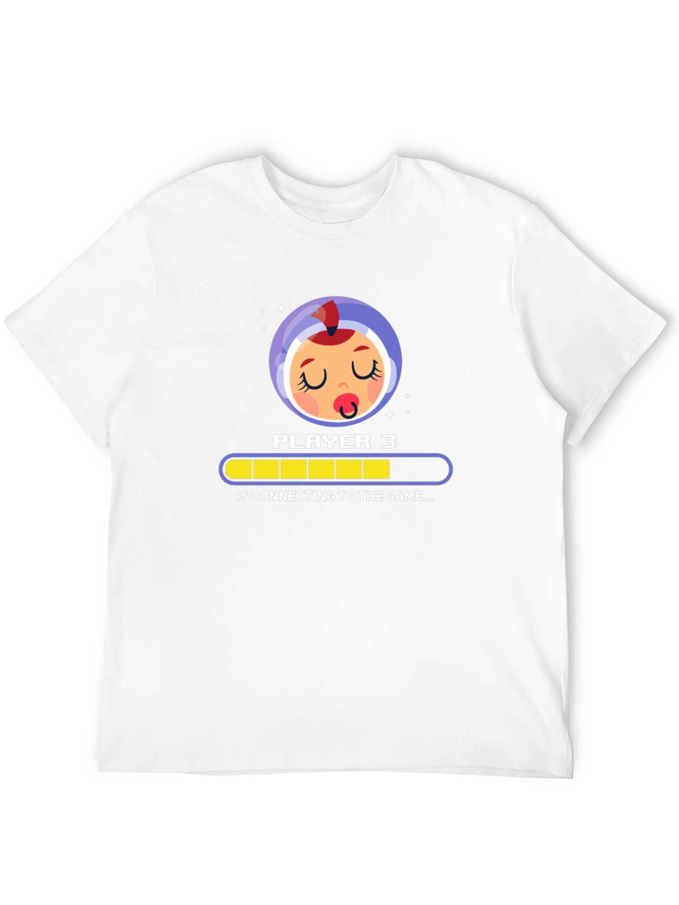 Black Player 3 Baby Gamer T-Shirt - Connecting... view 12