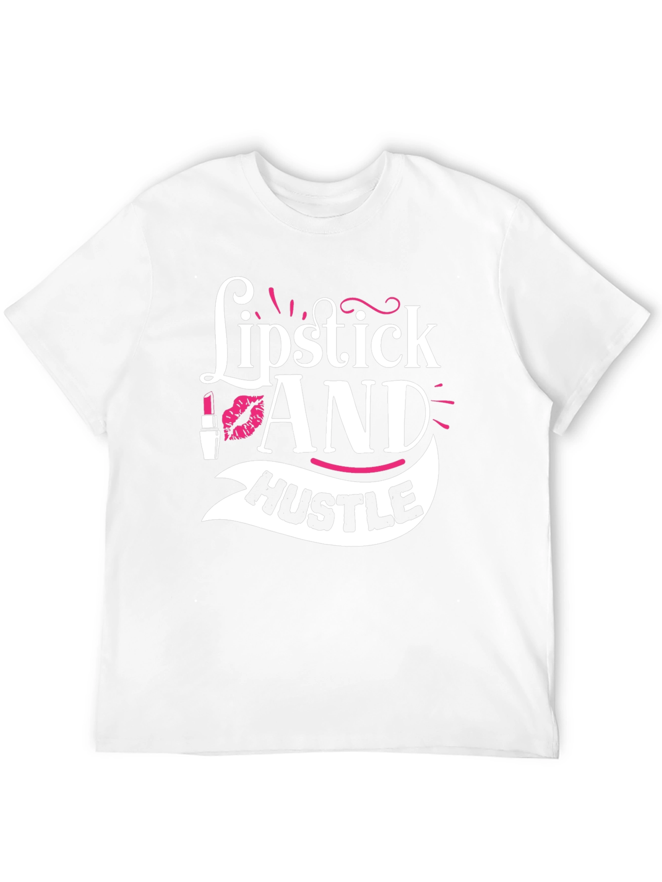 Black Lipstick and Hustle Graphic T-Shirt view 12