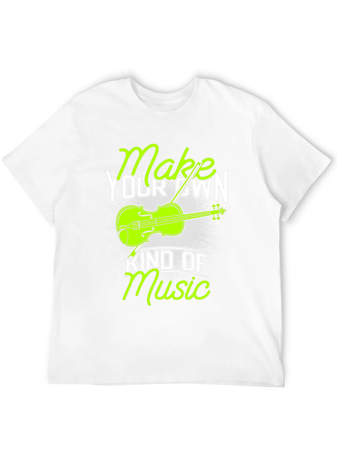 Black Make Your Own Kind of Music T-Shirt - Violin Graphic Tee view 12