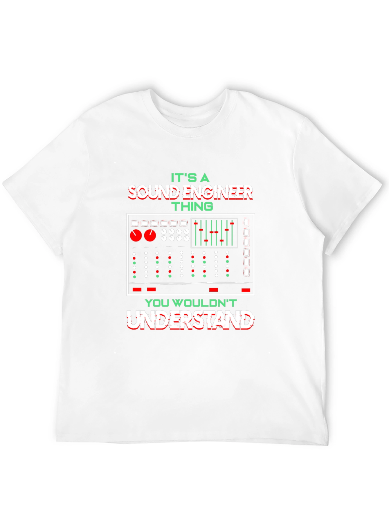 Black Sound Engineer Thing Graphic Tee view 12