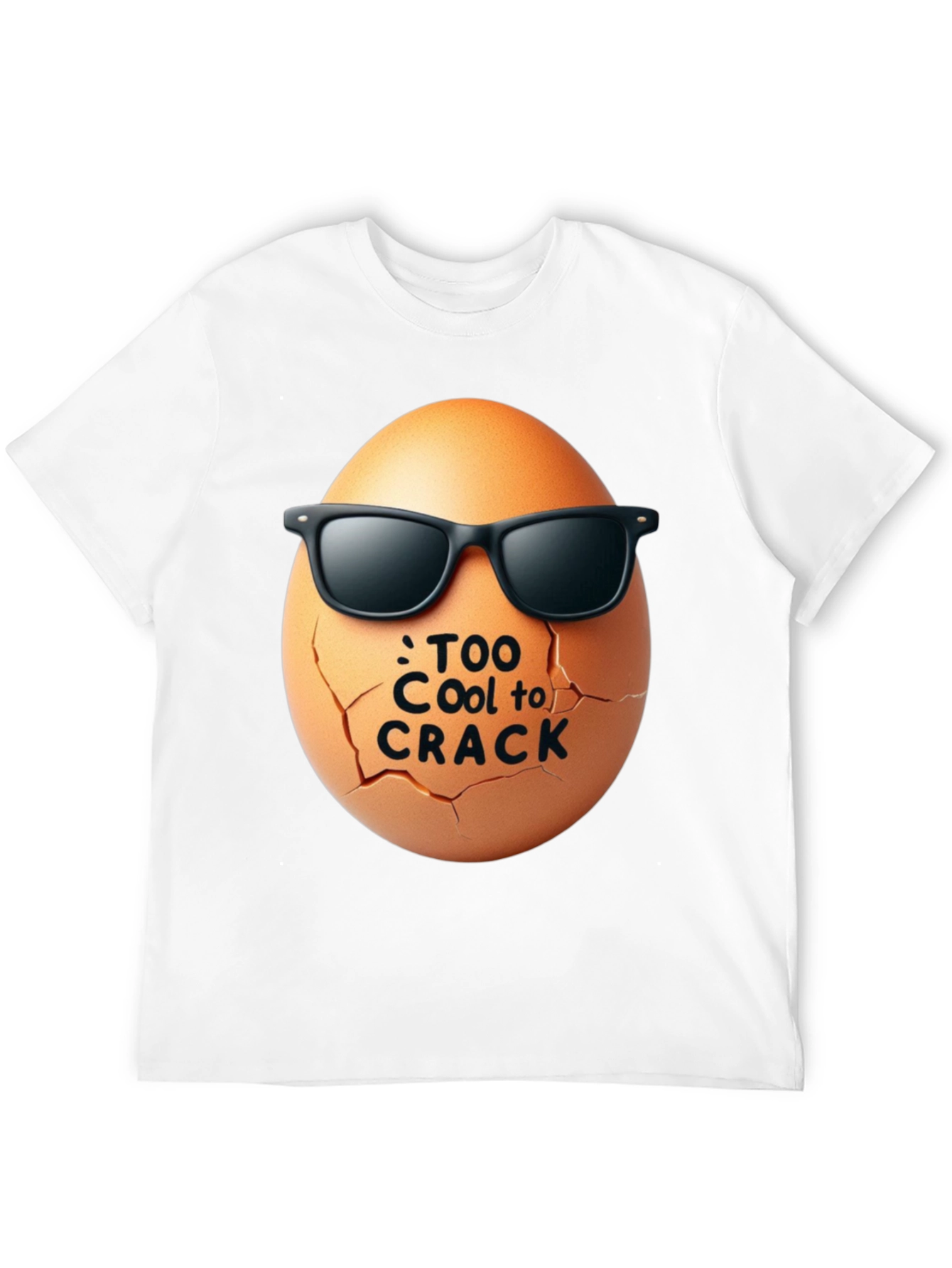 Black Cool Egg Graphic Tee - Too Cool to Crack view 12