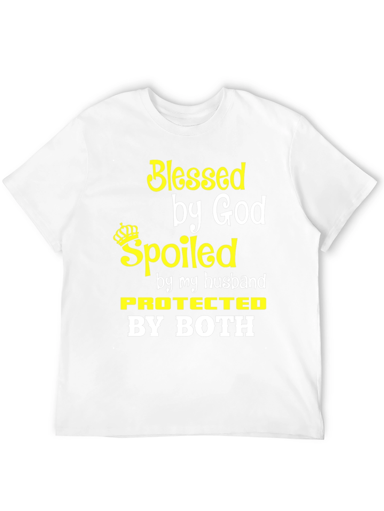 Black Blessed Spoiled Protected T-Shirt view 12