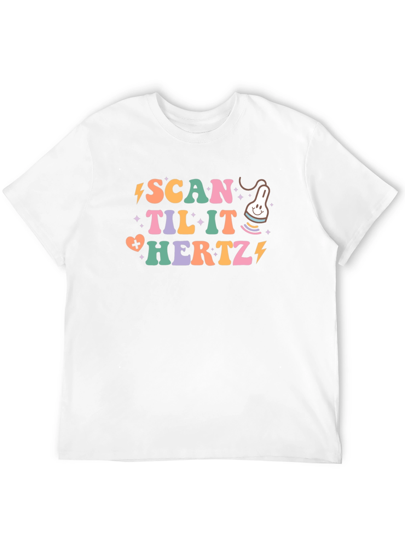 Black Scan Til It Hertz Ultrasound T-Shirt view 12