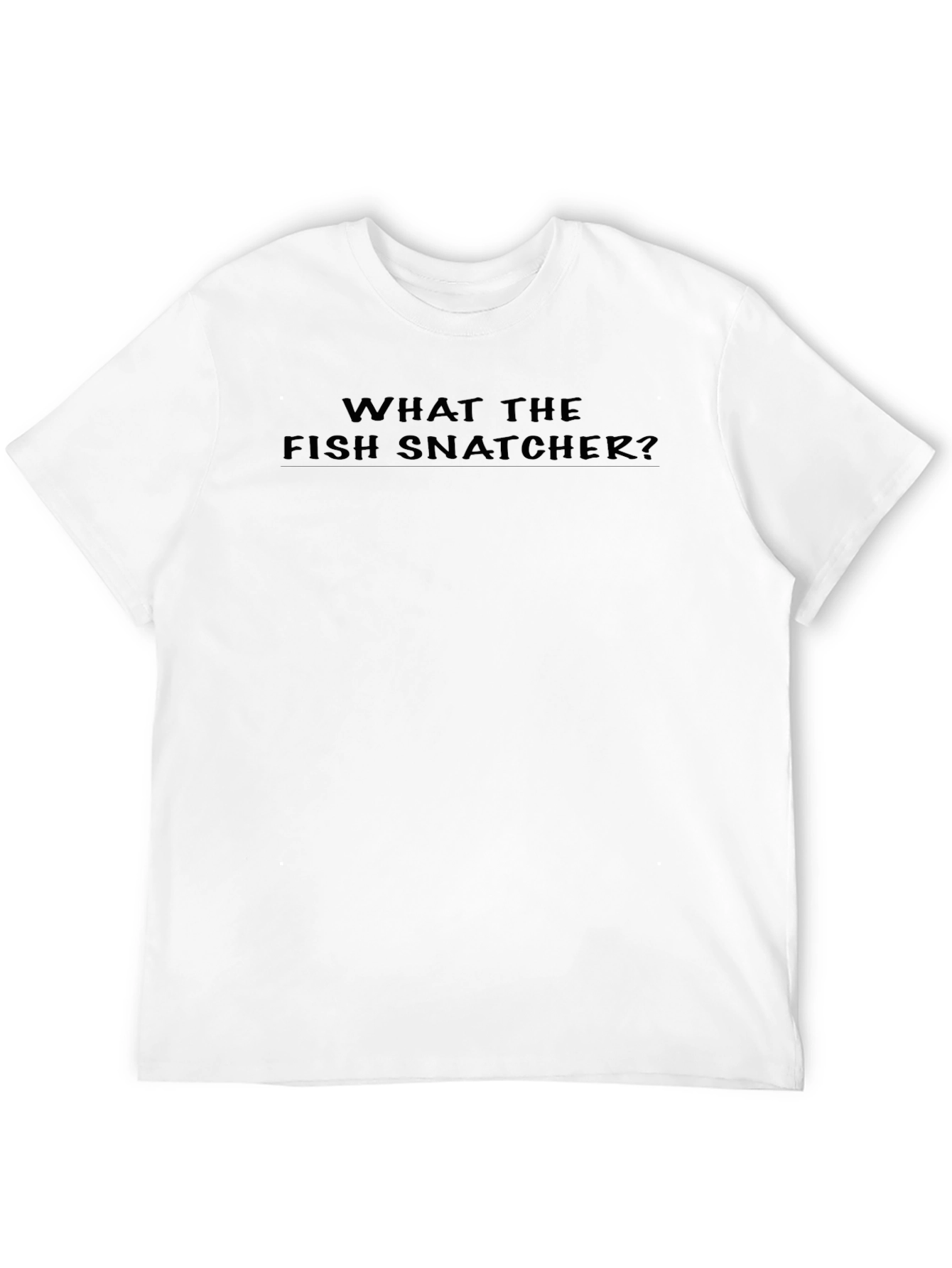 Black What The Fish Snatcher? Black Graphic T-Shirt view 12