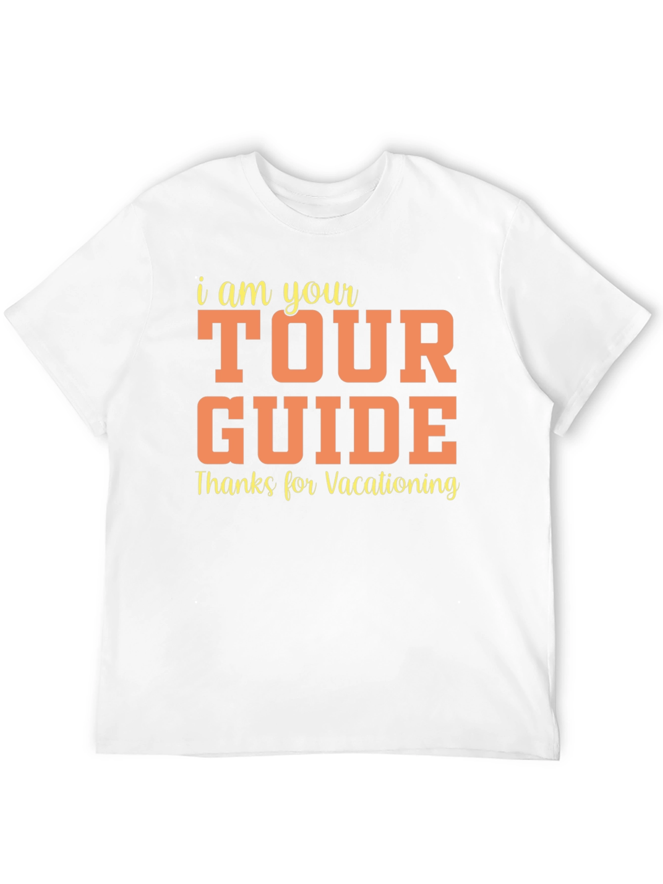Black Tour Guide Vacationing Tee view 12
