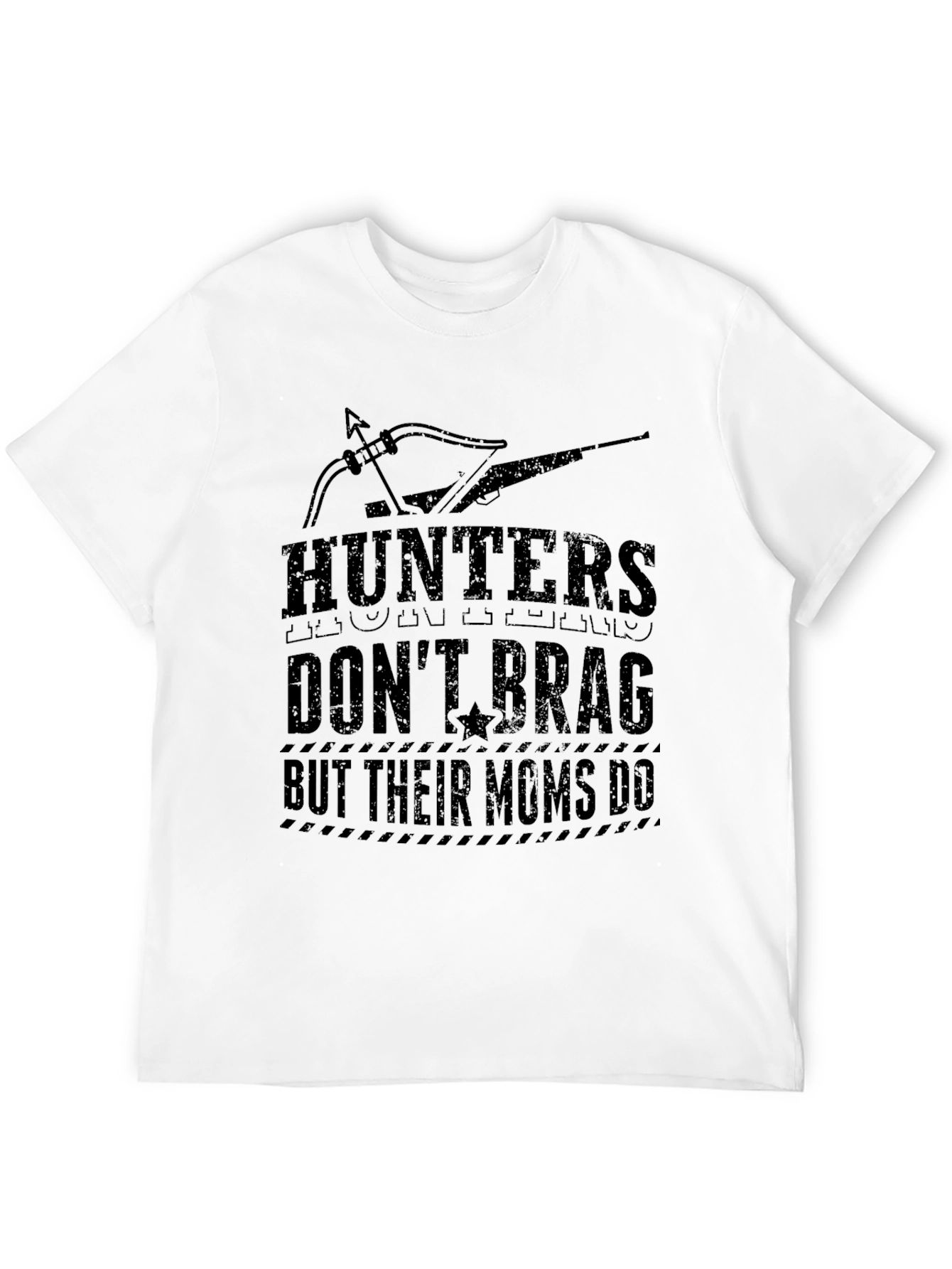 Black Hunters Don't Brag Graphic Tee view 12