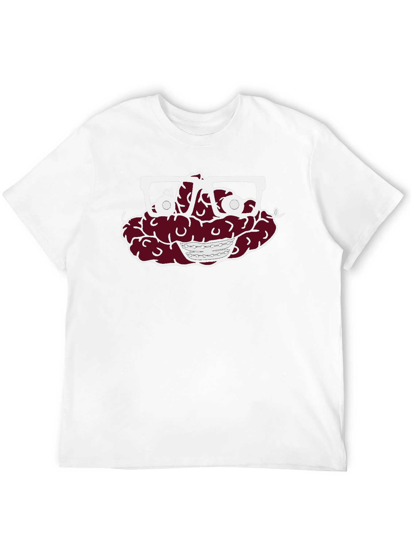 Black Brain with Glasses Graphic Tee - Unisex T-Shirt view 12