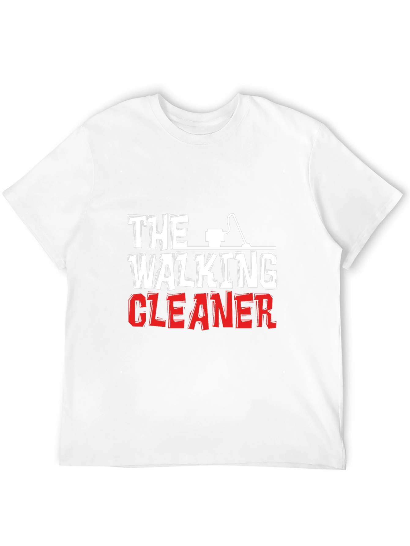 Black The Walking Cleaner Graphic T-Shirt view 12