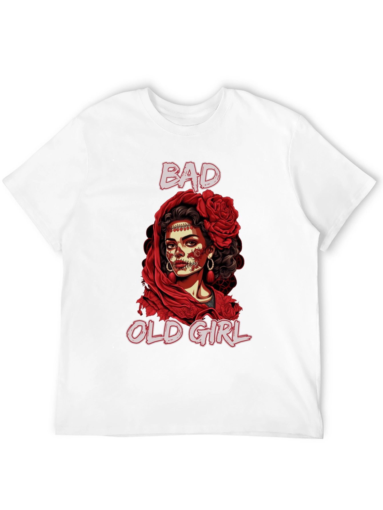 Black Bad Old Girl Graphic Tee view 12