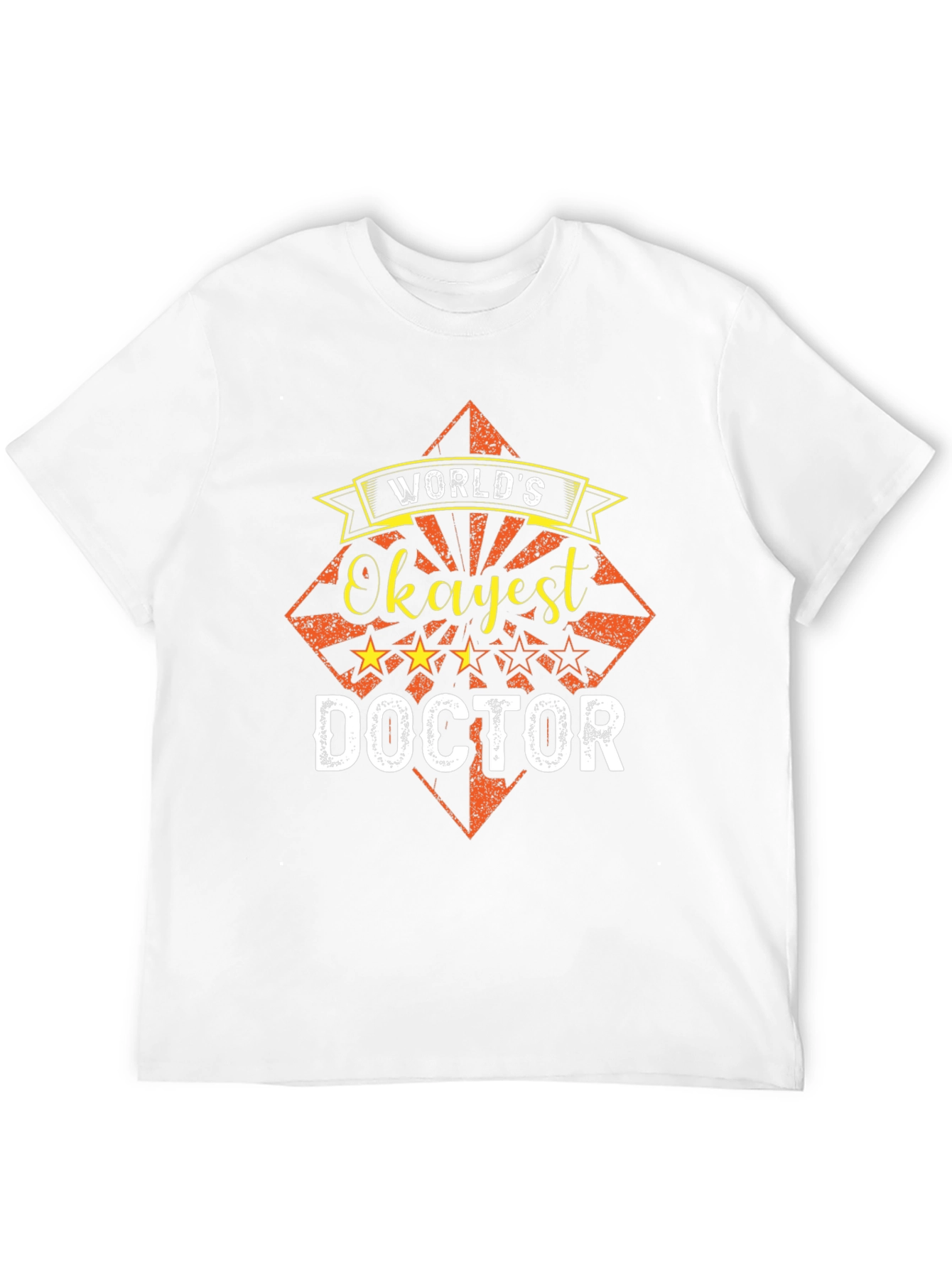 Black World's Okayest Doctor Funny T-Shirt view 12