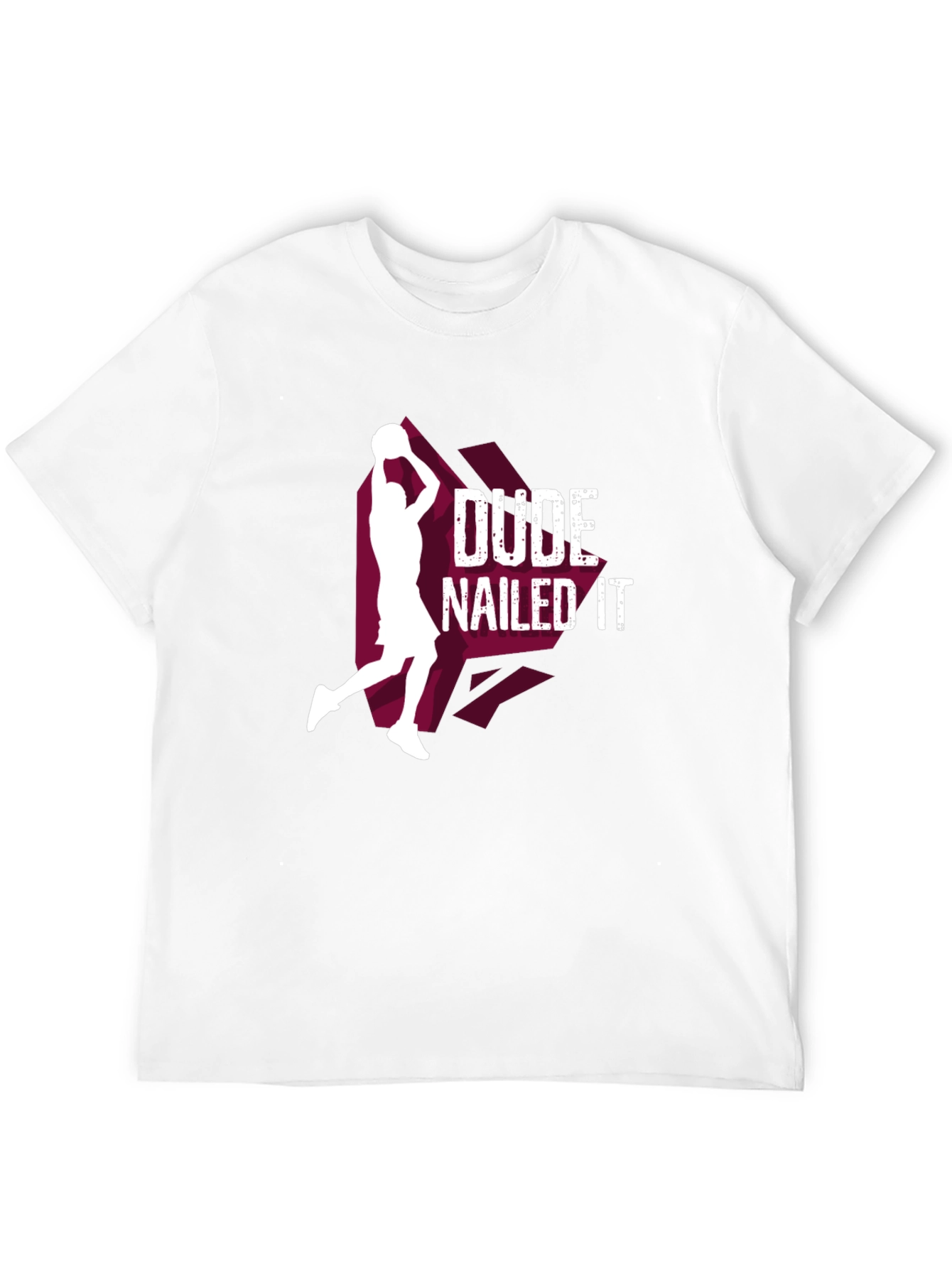 Black Dude Nailed It T-Shirt - Basketball Graphic Tee view 12