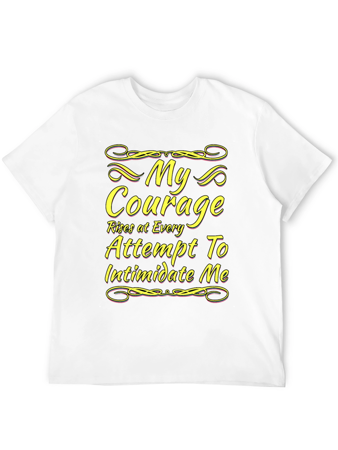 Black My Courage Statement T-Shirt view 12