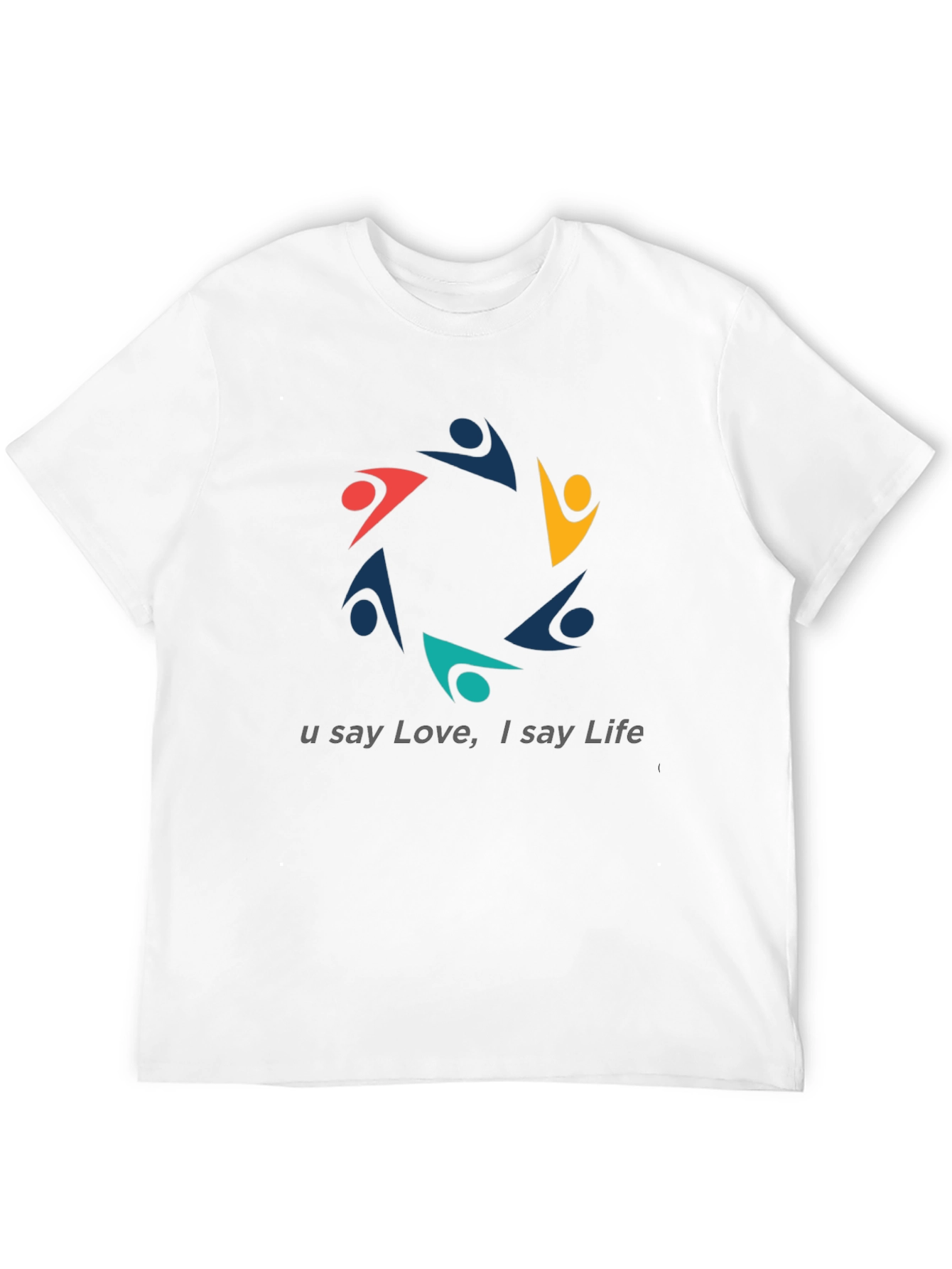 Black Unity Love Life Graphic Black T-Shirt view 12