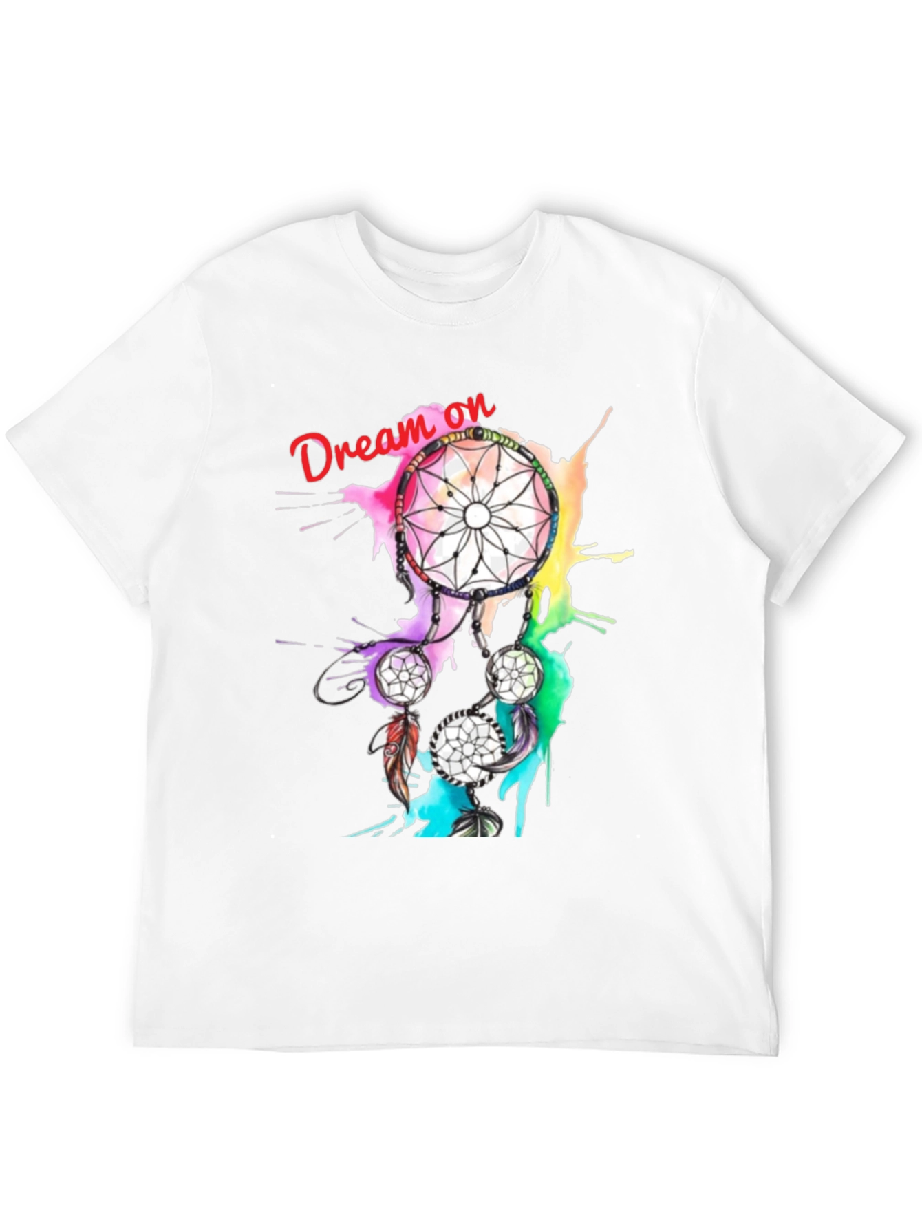 Black Dream On Dreamcatcher Graphic Tee - Black T-Shirt view 12