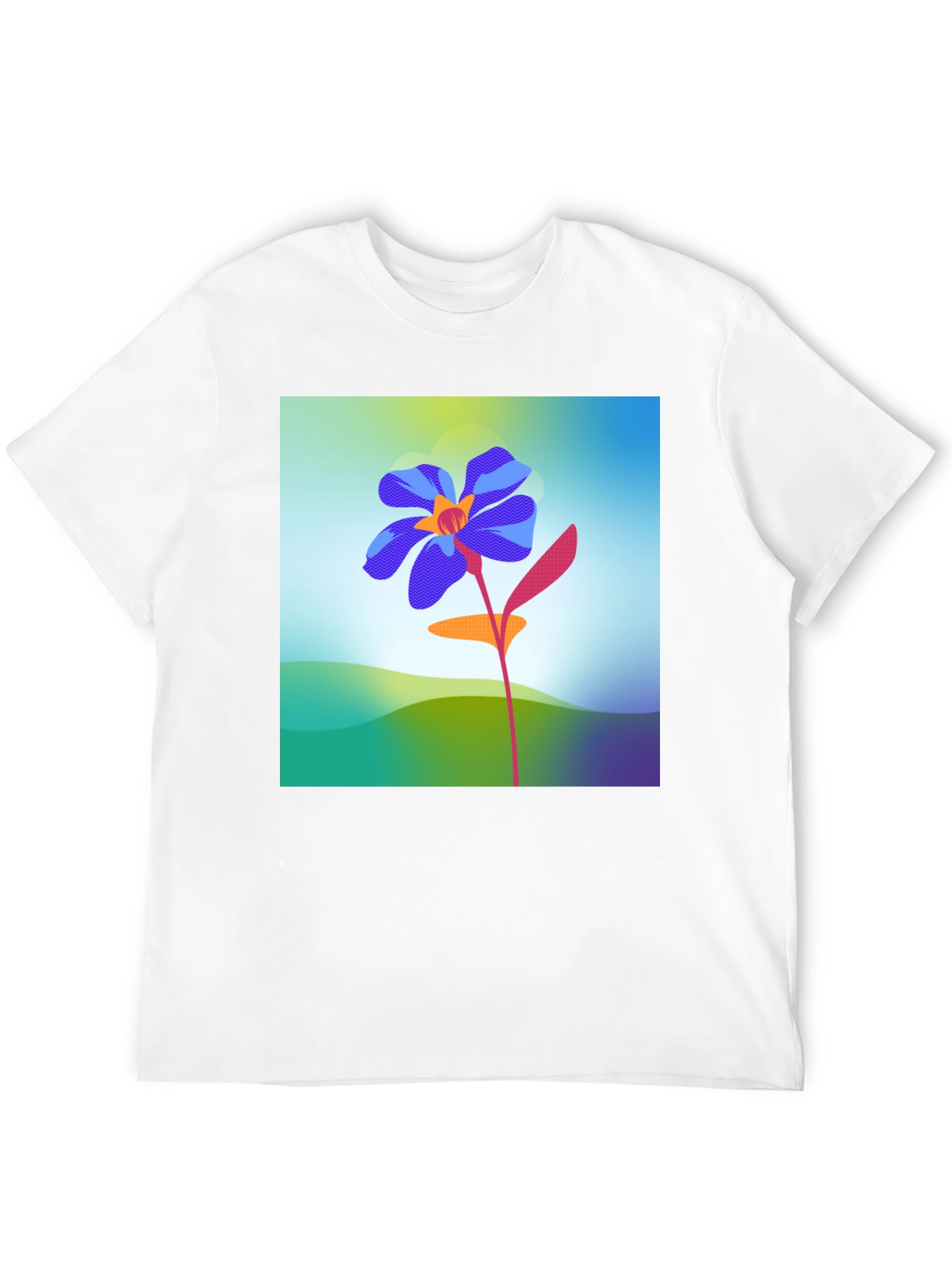 Black Floral Graphic Print Black T-Shirt view 12