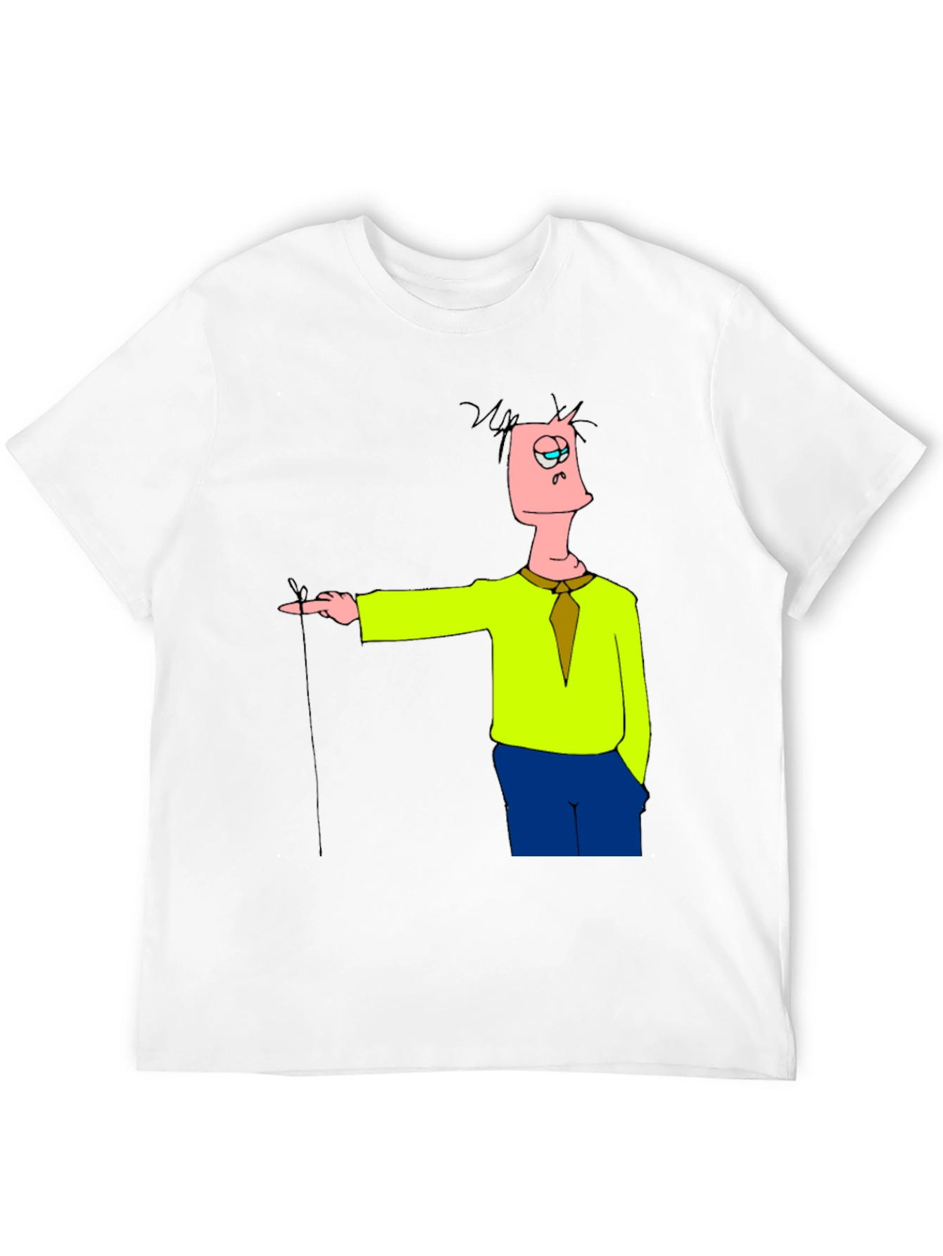 Black Cartoon Character Black T-Shirt view 12