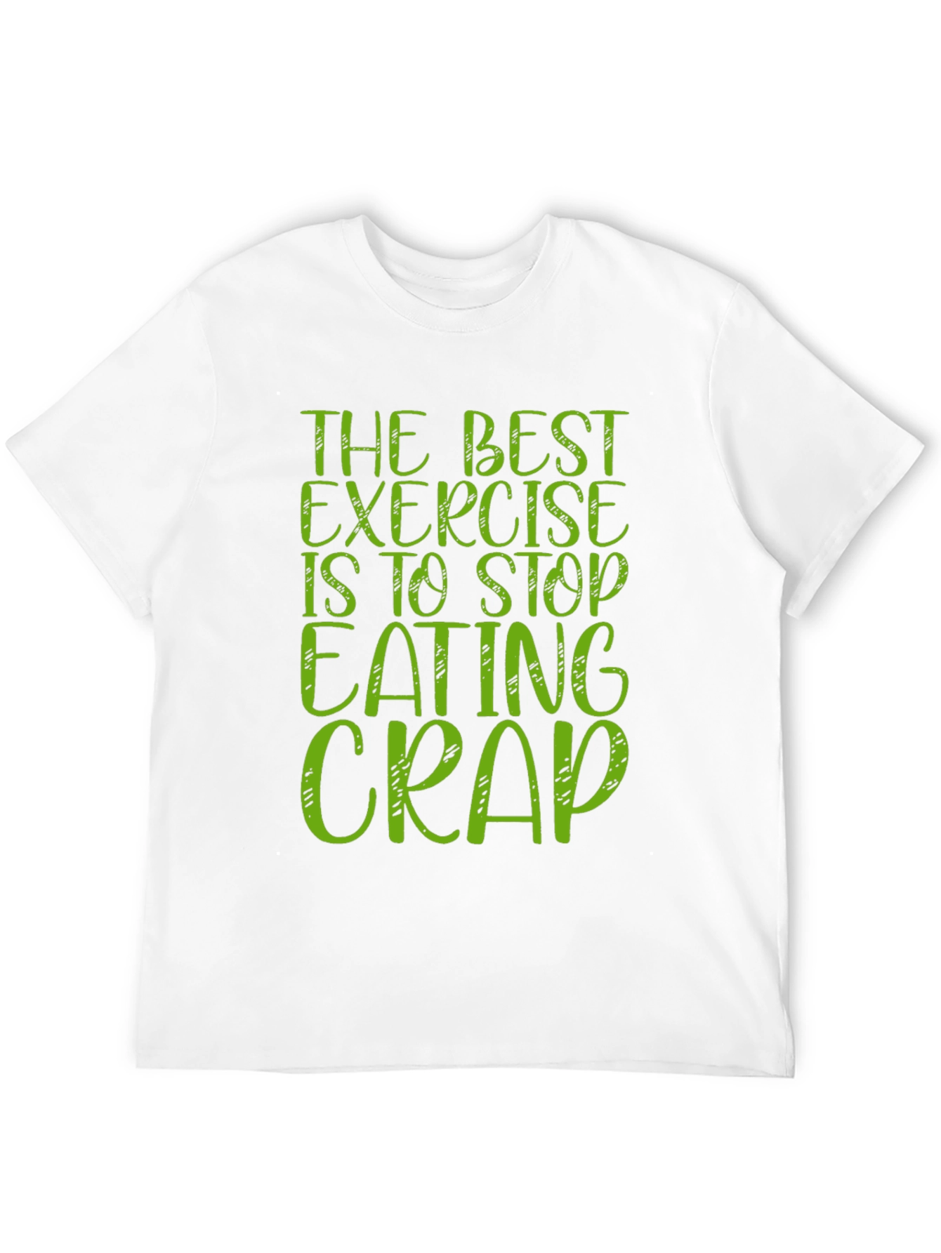 Black Funny Exercise T-Shirt Stop Eating Crap view 12