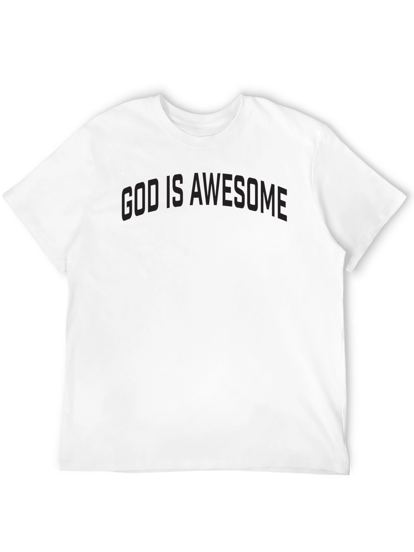 Black God is Awesome Black Tee - Christian Apparel view 12