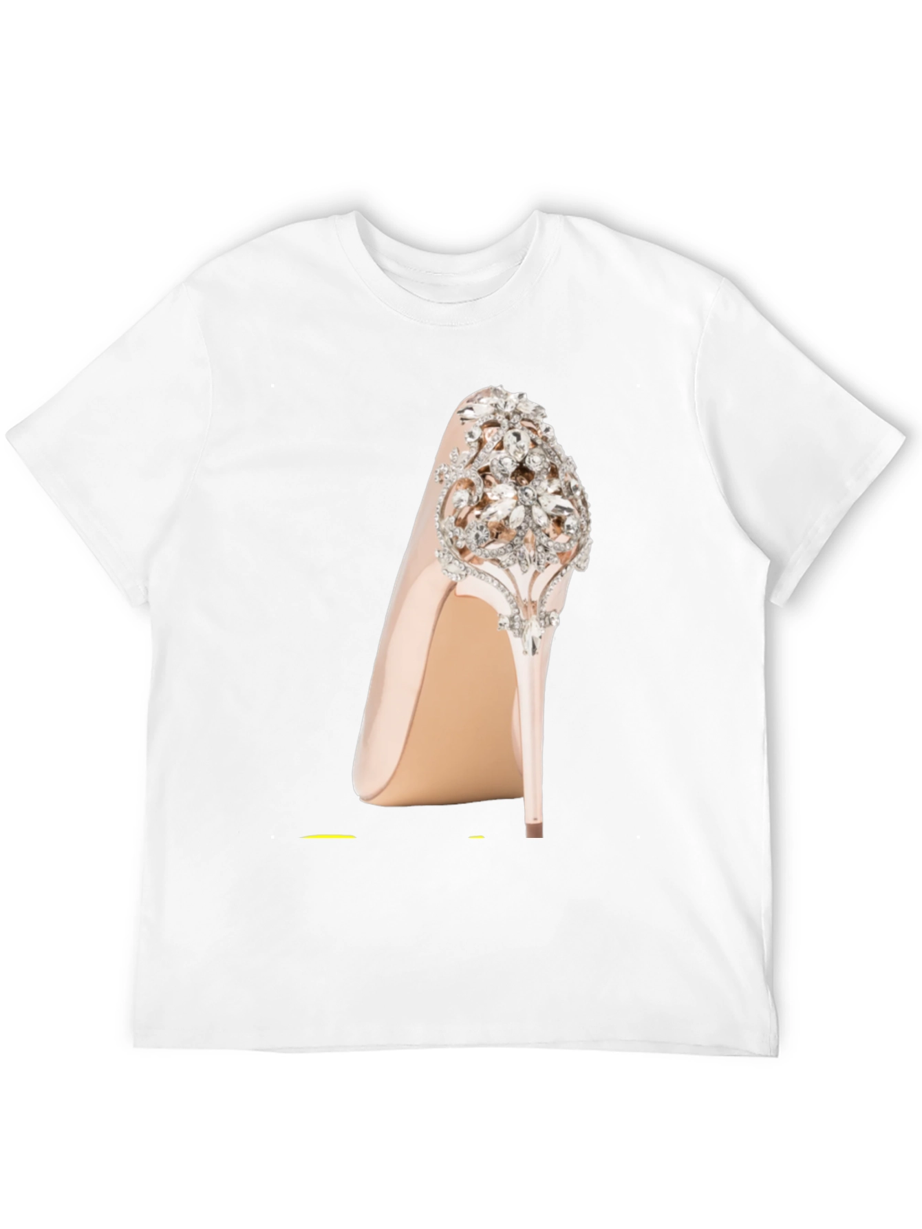 Black Rhinestone High Heel Graphic Tee view 12