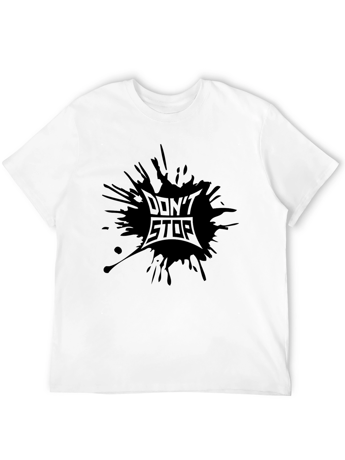 Black Men's Black Don't Stop Graphic Tee view 12