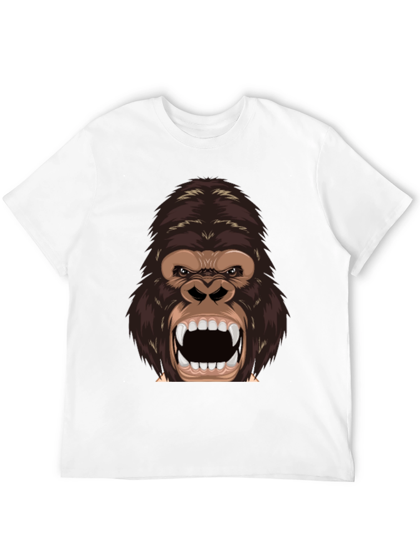 Black Furious Gorilla Graphic Tee - Black Cotton Blend Shirt view 12
