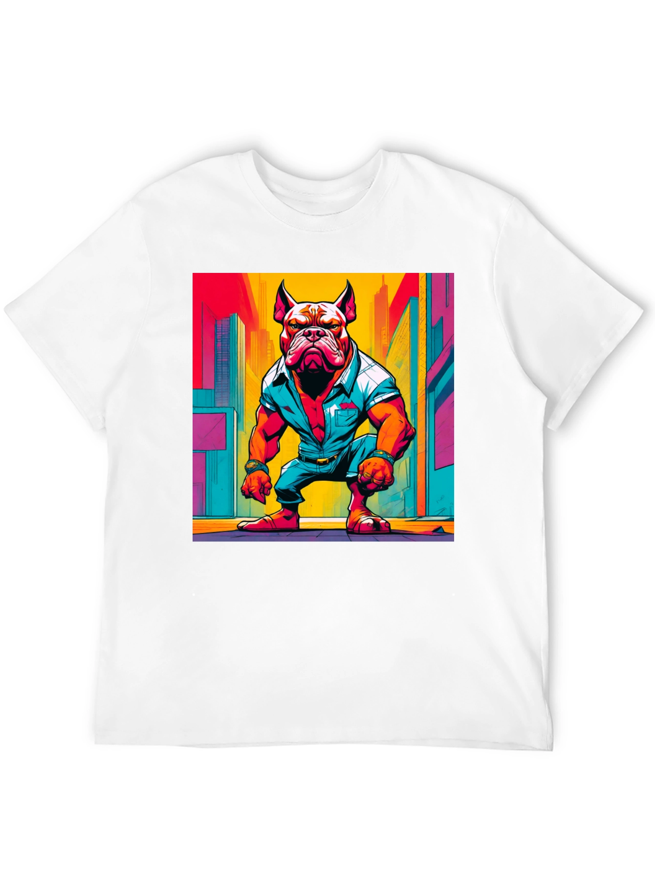 Black Cool Dog Graphic Tee - Urban Style view 12