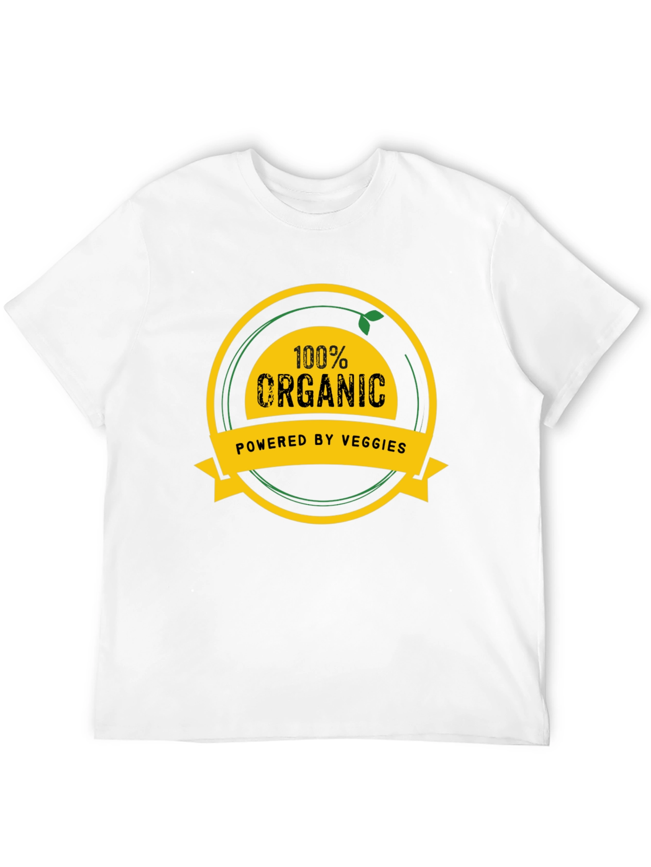 Black 100% Organic Veggie Powered T-Shirt view 12