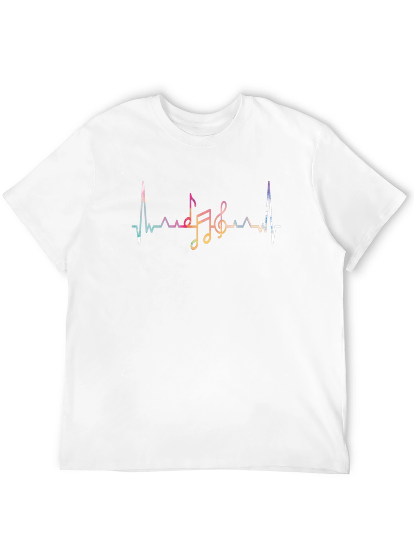 Black Music Heartbeat Graphic Tee - Black view 12