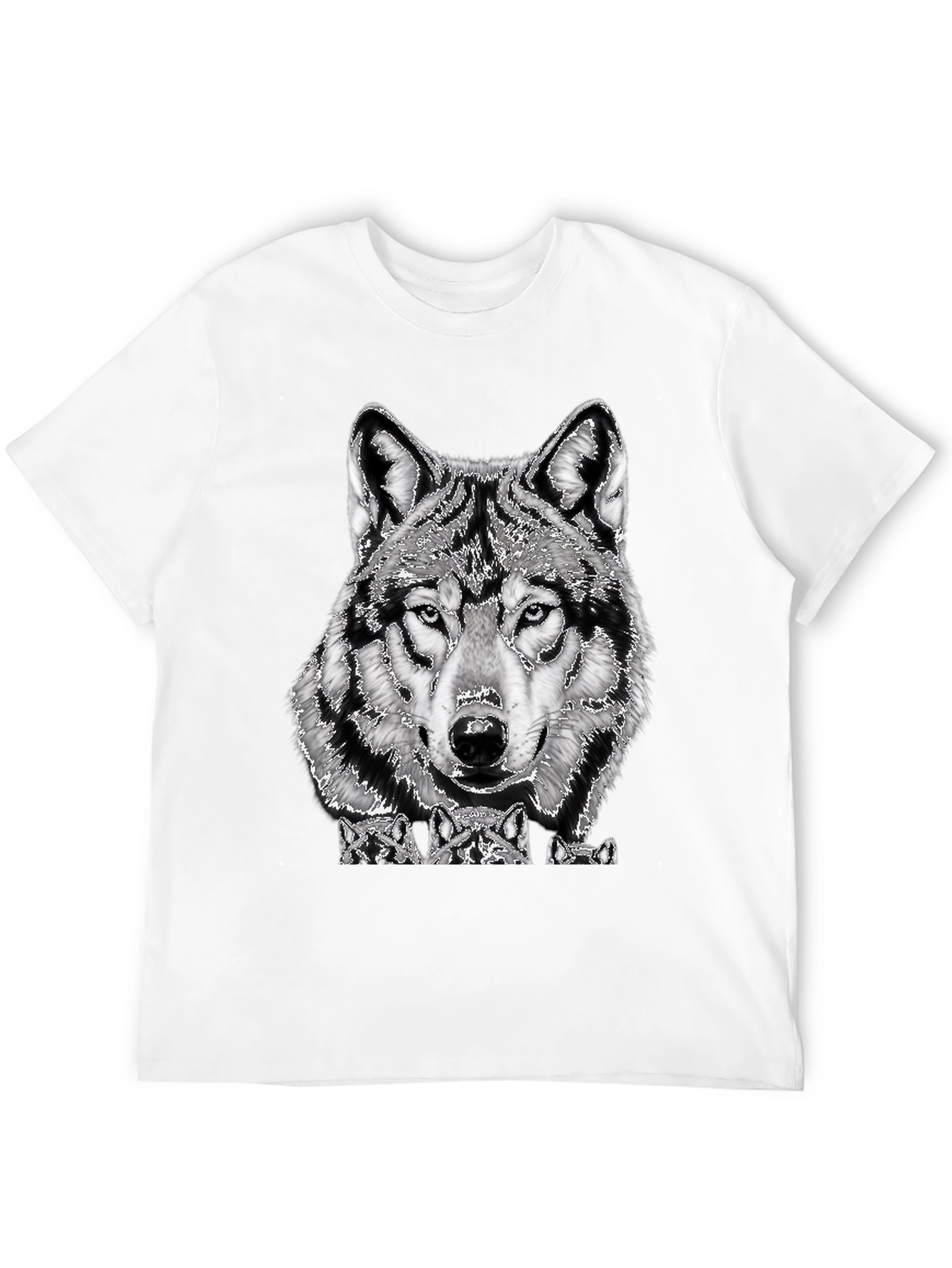 Wolf Pack Graphic Tee - Men's Black T-Shirt - 12