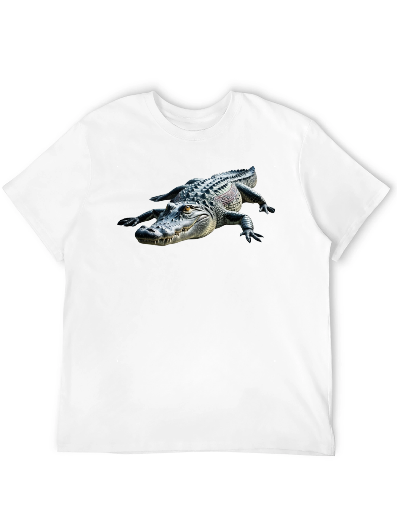 Black Alligator Graphic Black T-Shirt view 12