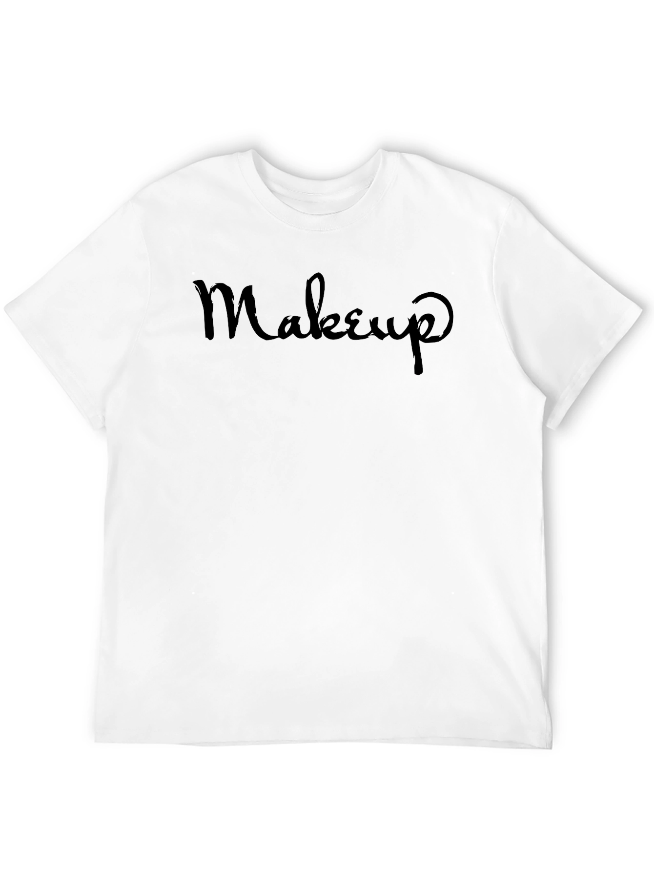 Black Makeup T-Shirt - Casual Black Tee view 12
