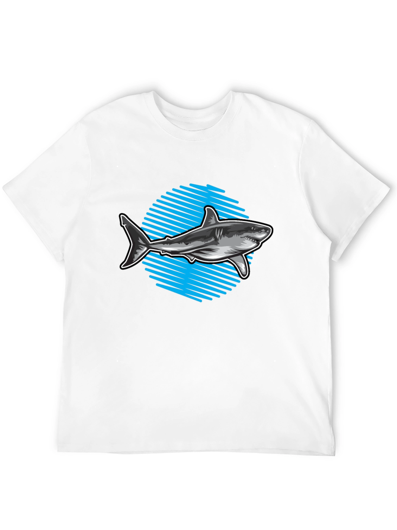 Black Shark Graphic Tee - Men's Black T-Shirt view 12