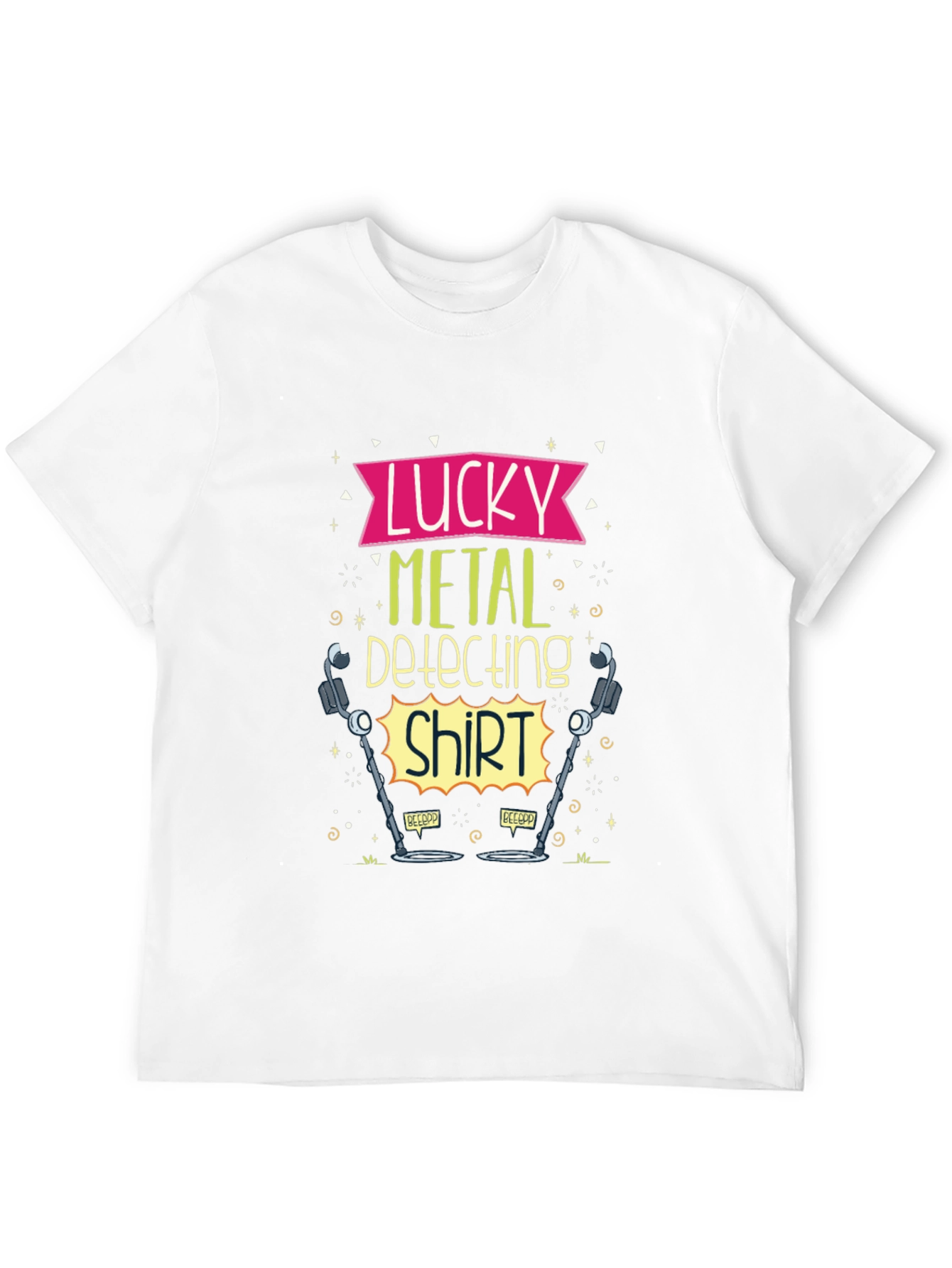 Black Lucky Metal Detecting Shirt - Black Tee view 12