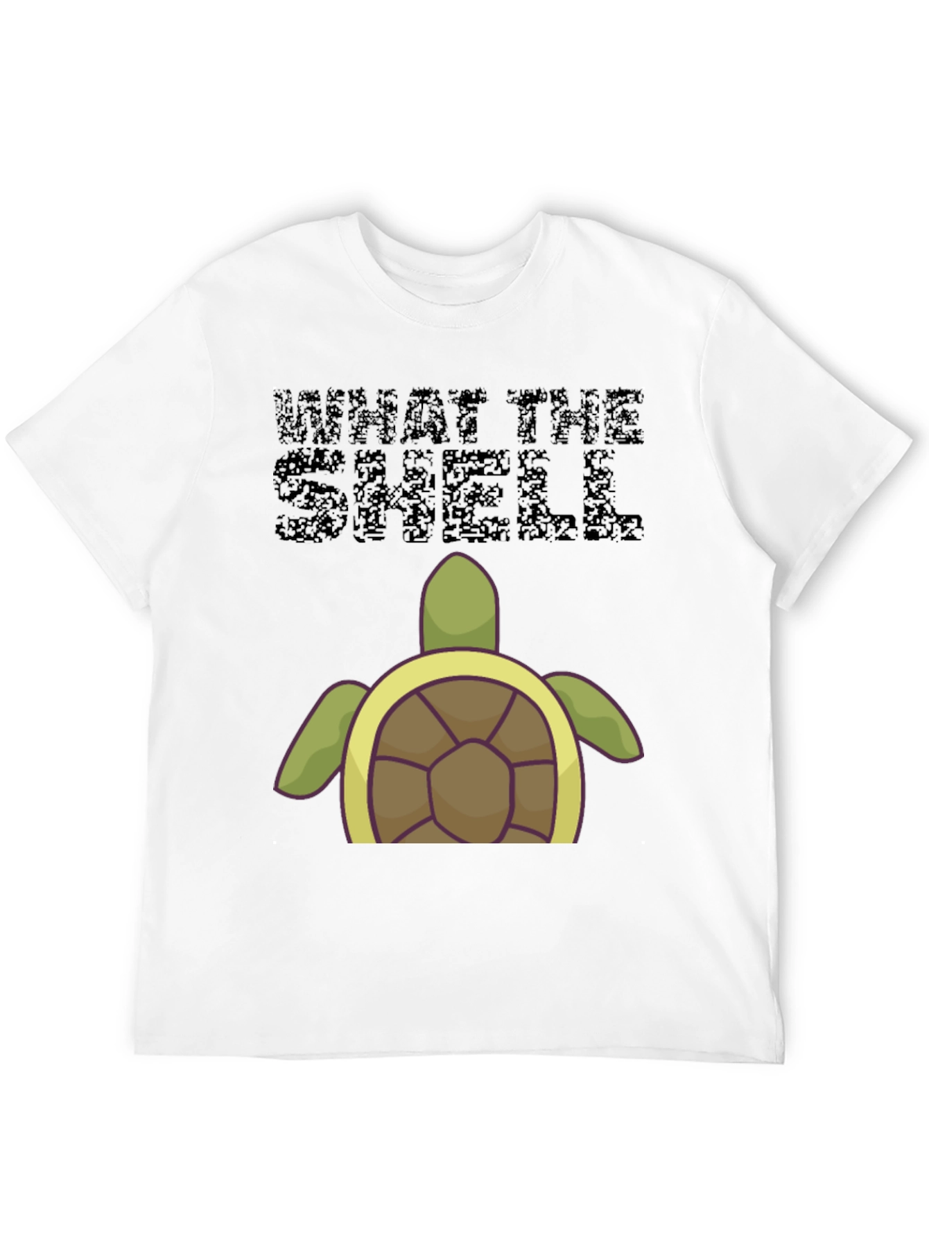 Black What the Shell Turtle T-Shirt view 12